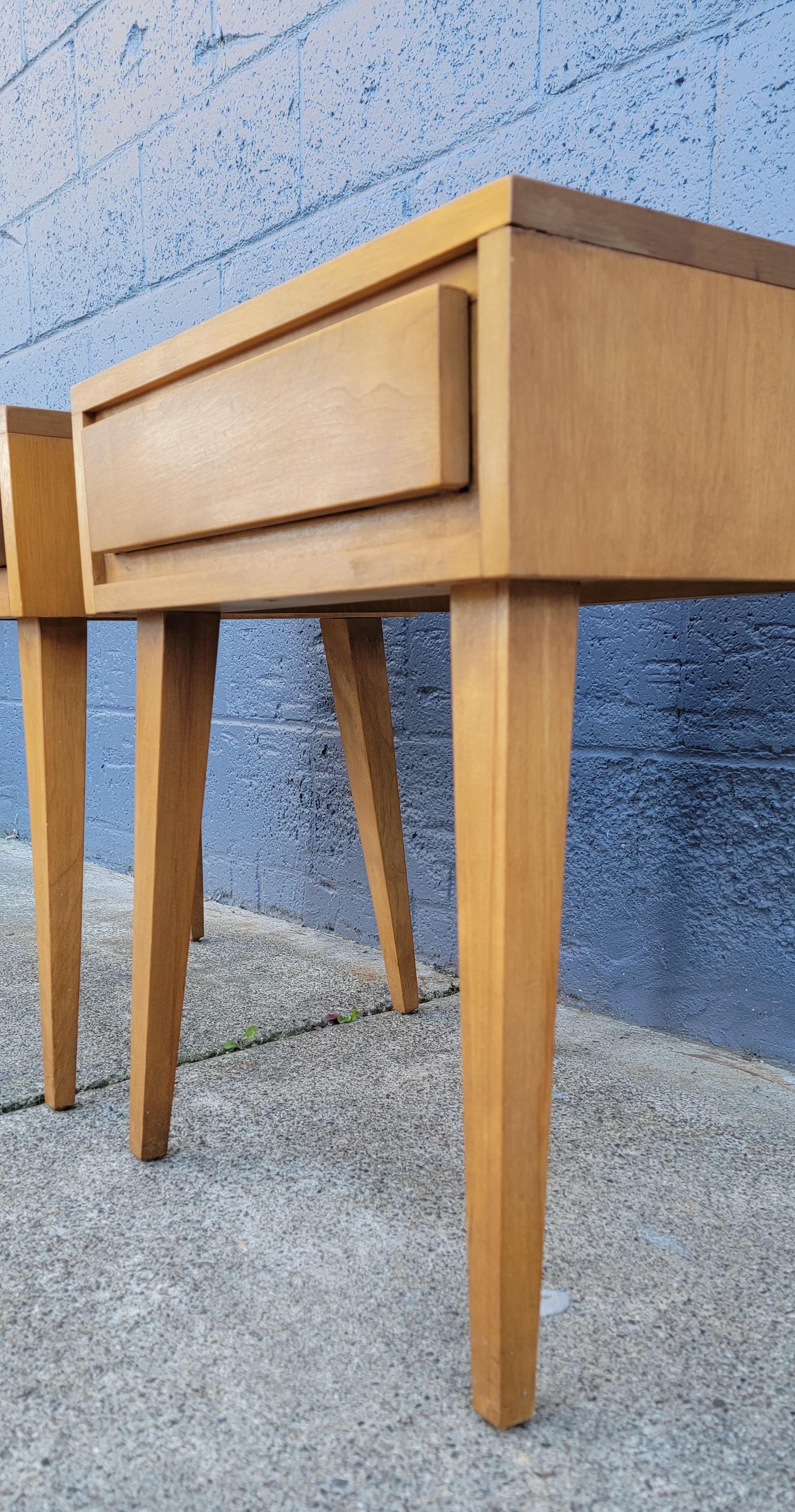 20th Century Leslie Diamond for Conant Ball Nightstands
