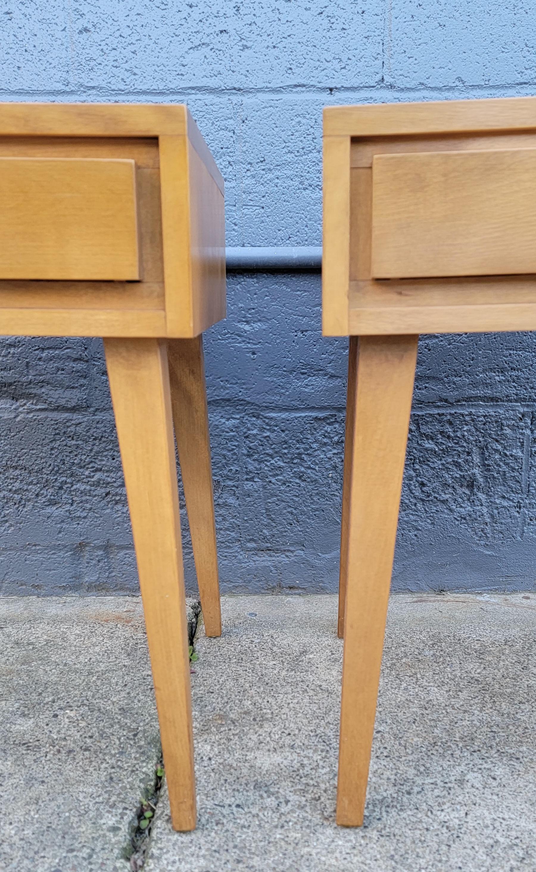 Maple Leslie Diamond for Conant Ball Nightstands