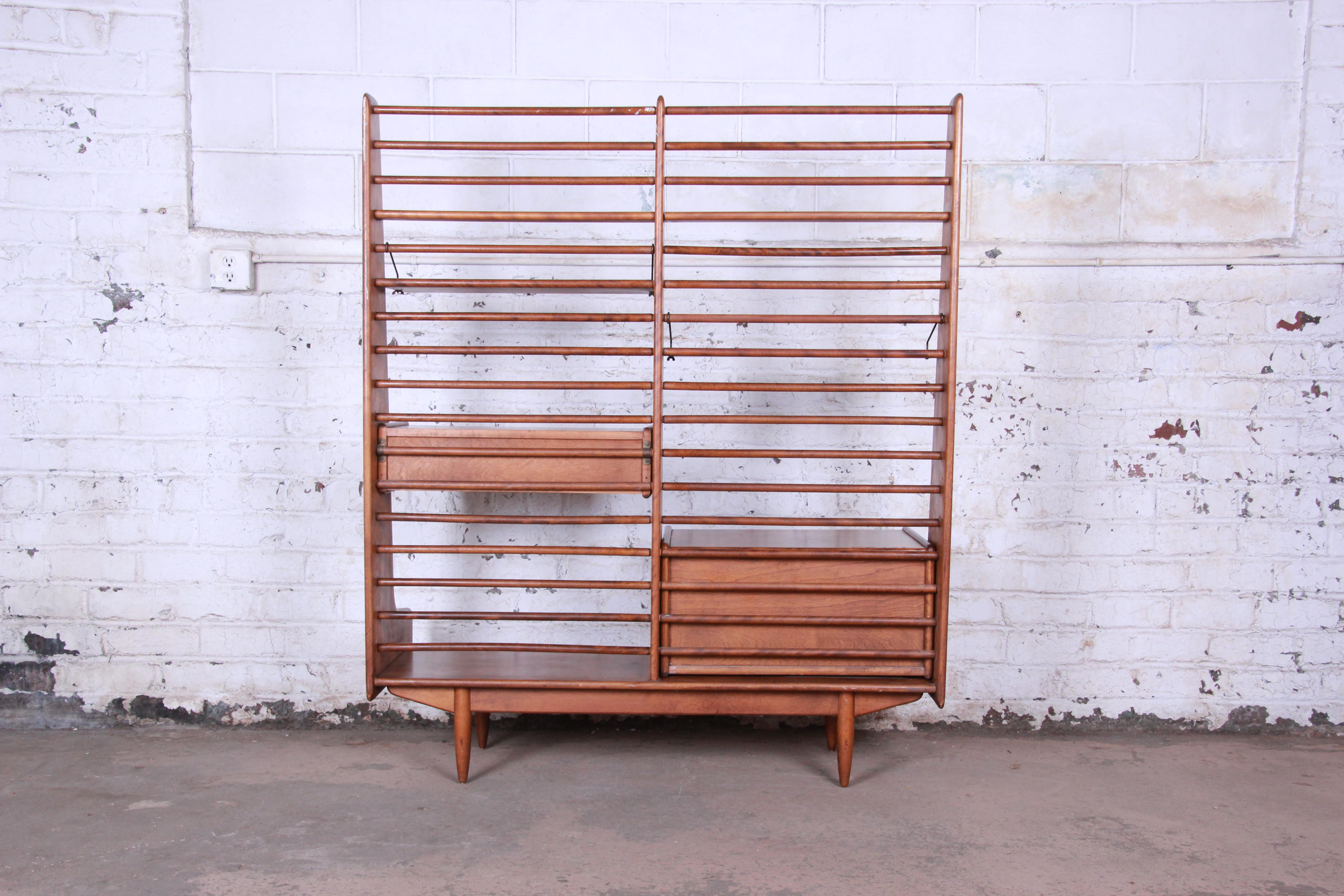 Leslie Diamond for Conant Ball Norsemates Room Divider or Wall Unit, 1950s 4