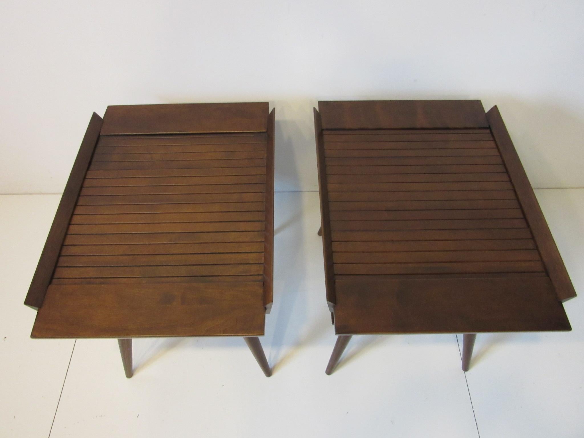 20th Century Leslie Diamond Modernmates Side Tables / Nightstands for Conant Ball