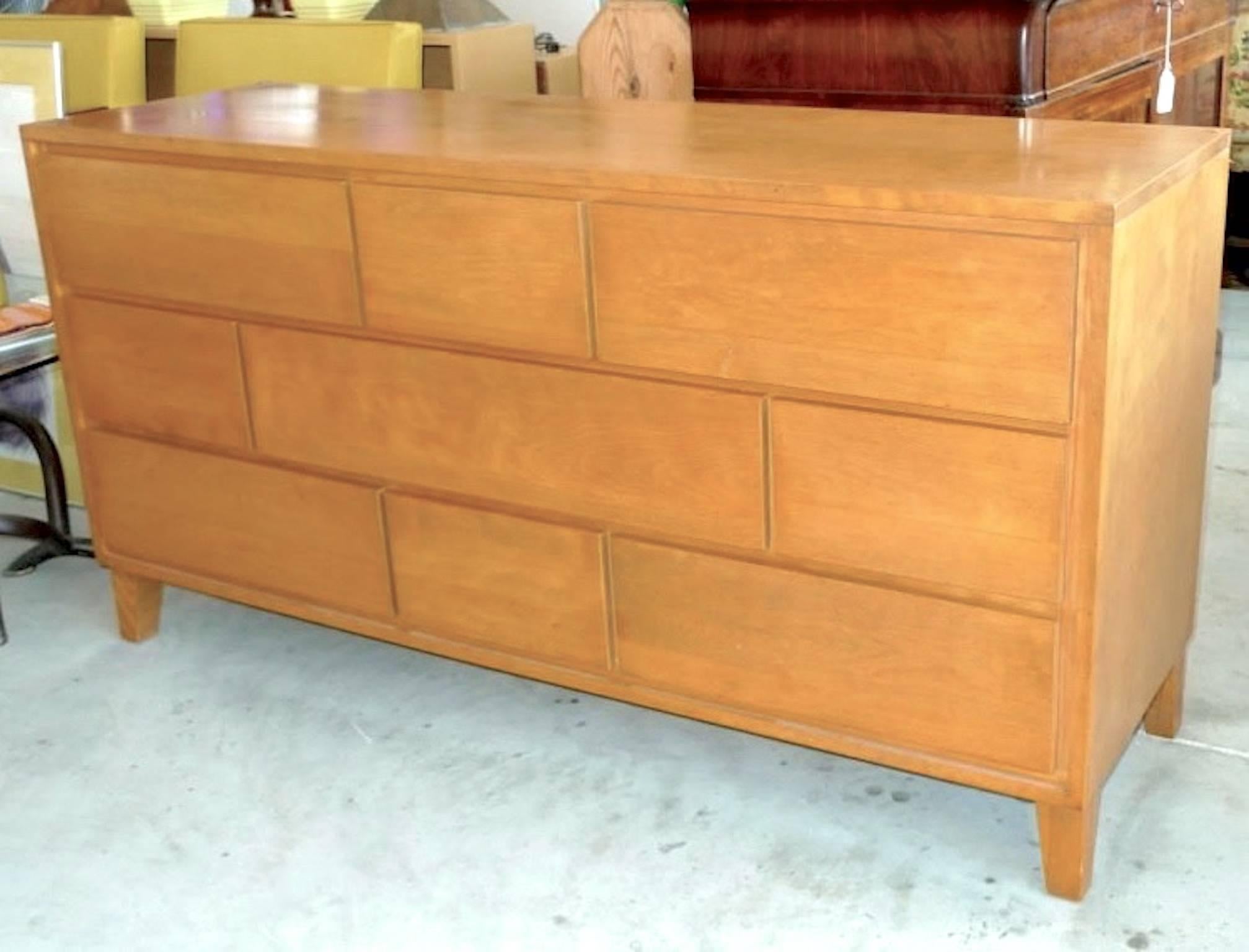 Leslie Diamond Nine Drawer Console Chest Of Drawers For Conant