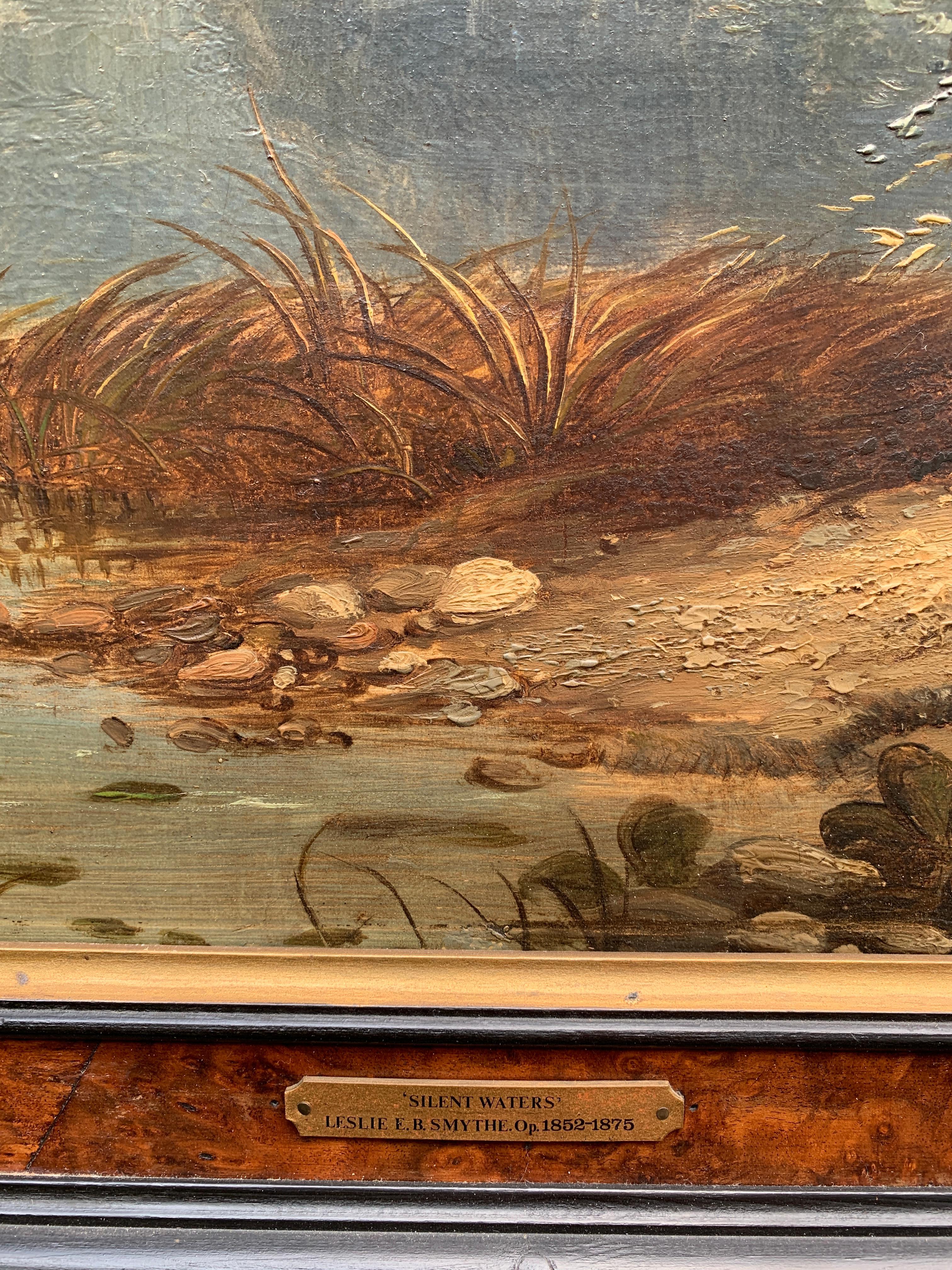 Paesaggi rurali inglesi del XIX secolo, con capre lungo un fiume e persone in vendita 1