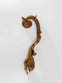 Receive, édition de 10, bronze coulé, Série de sculptures à la main Leslie Fry