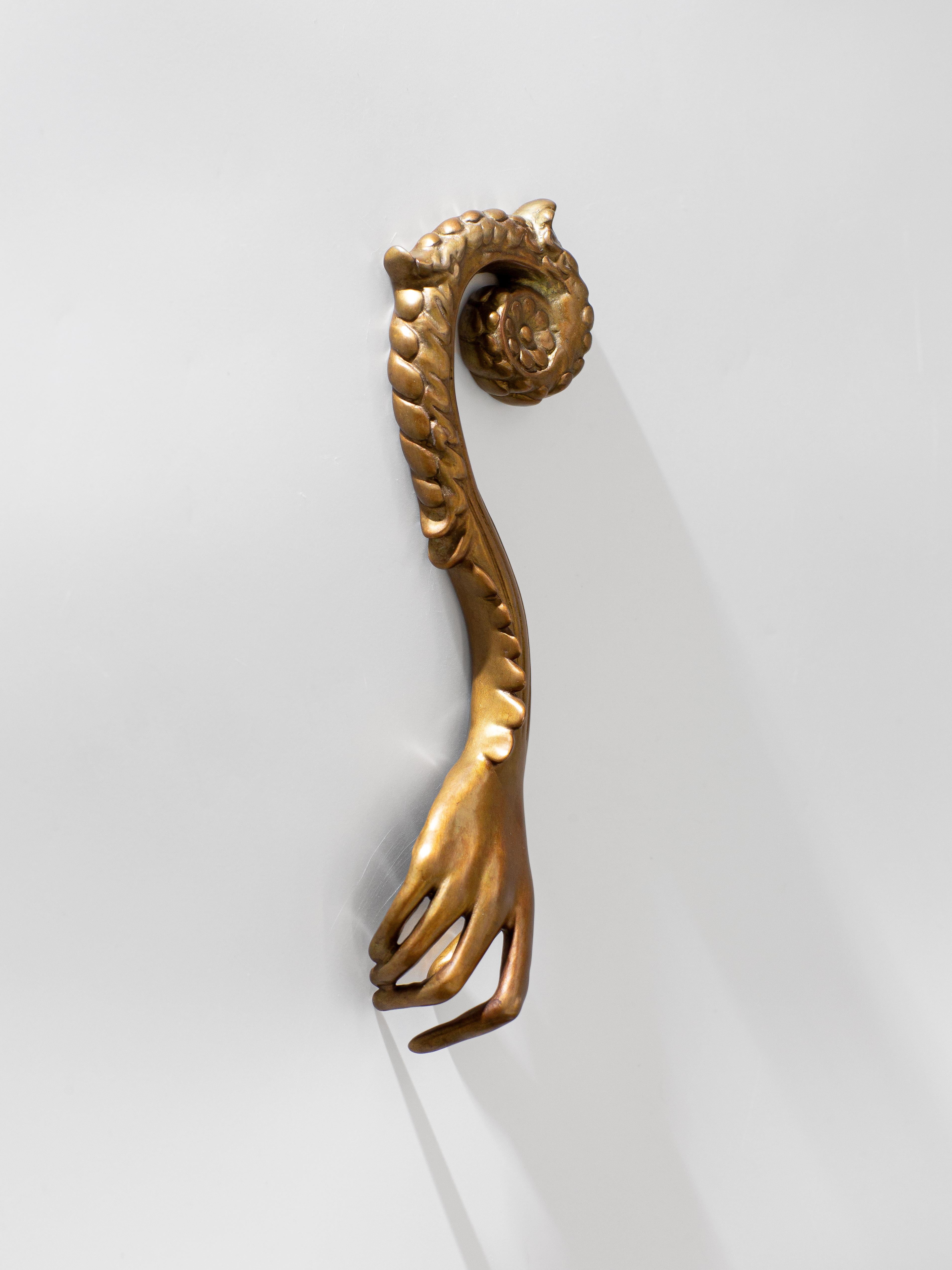 Leslie Fry, Release, Cast bronze, Edition of 10, Cuffed Series, Hand Sculptures For Sale 3