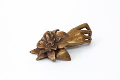 Leslie Fry, Untitled (Cuffed 4), bronze fantastical sculpture of female hand