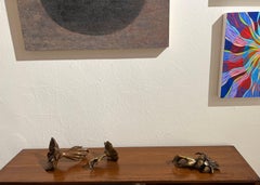 Leslie Fry, Untitled (Little Cuffed), bronze fantastical sculpture female hand