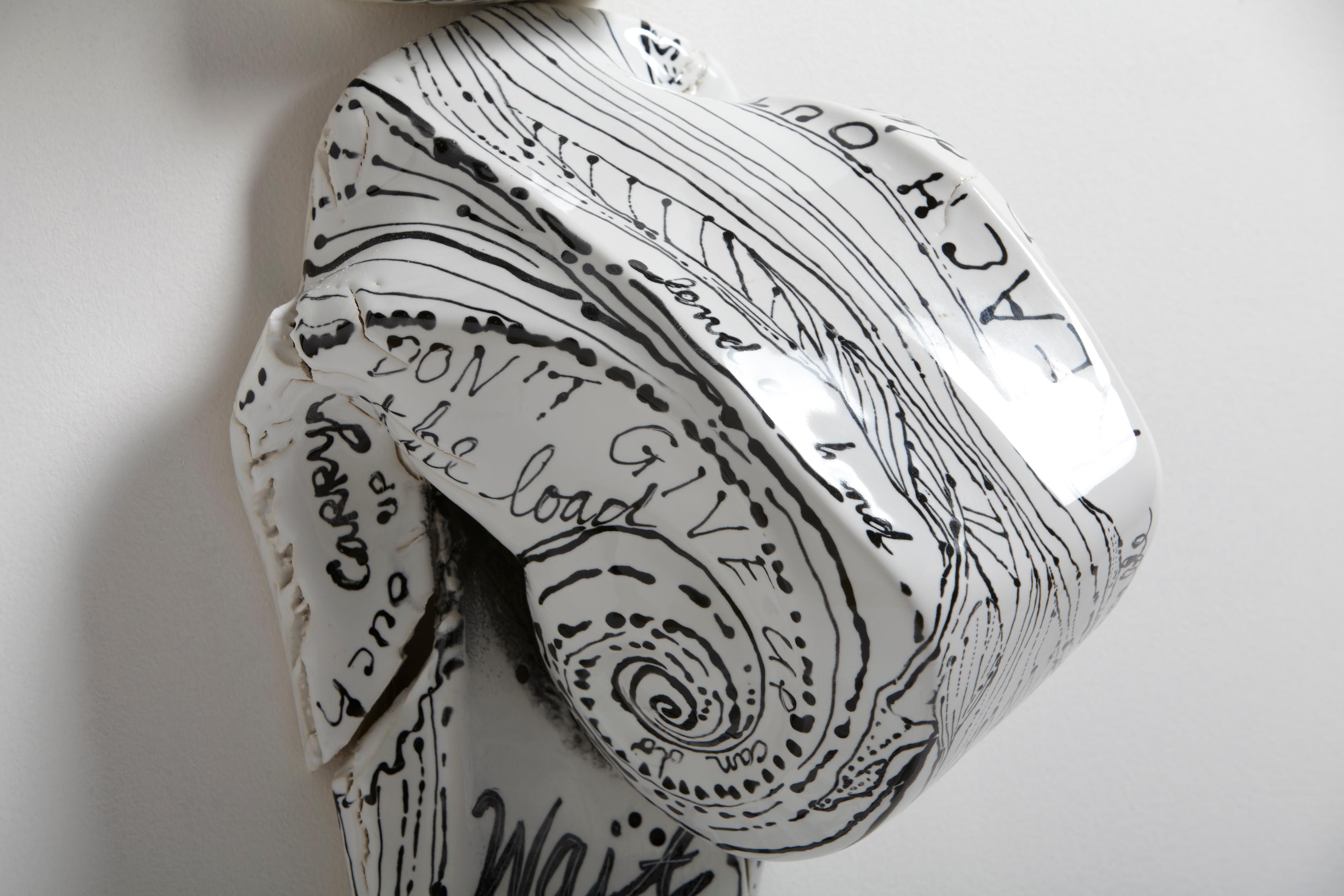Leslie Fry_Support Quartet_2014_Sculpture_Glazed Vitrious China_Koehler Artist For Sale 3