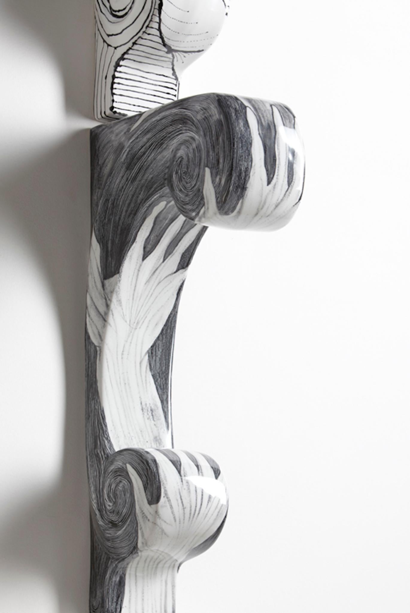 Leslie Fry_Support Quartet_2014_Sculpture_Glazed Vitrious China_Koehler Artist For Sale 5