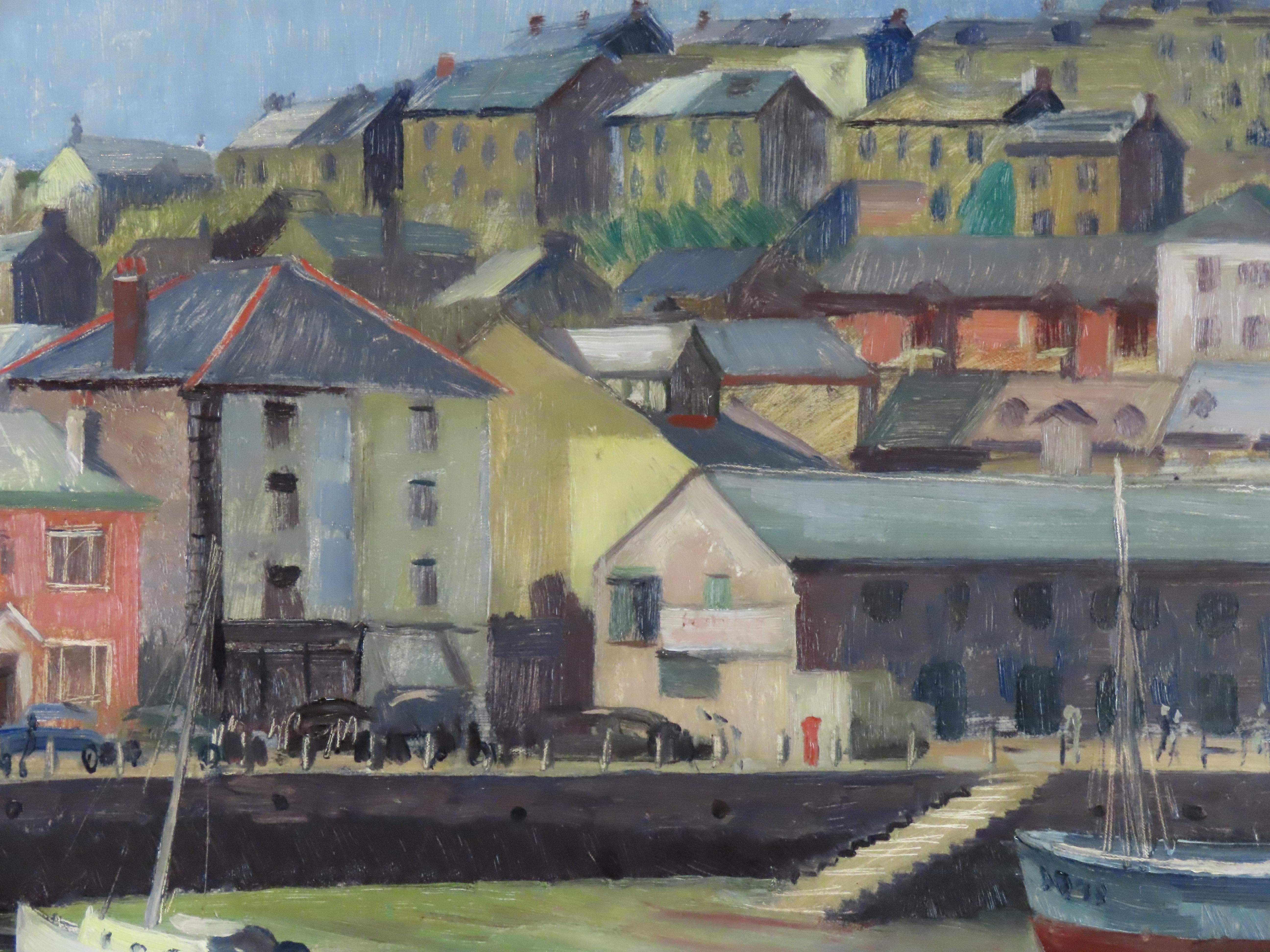Huile originale sur toile, Leslie Hall Woollatt. 