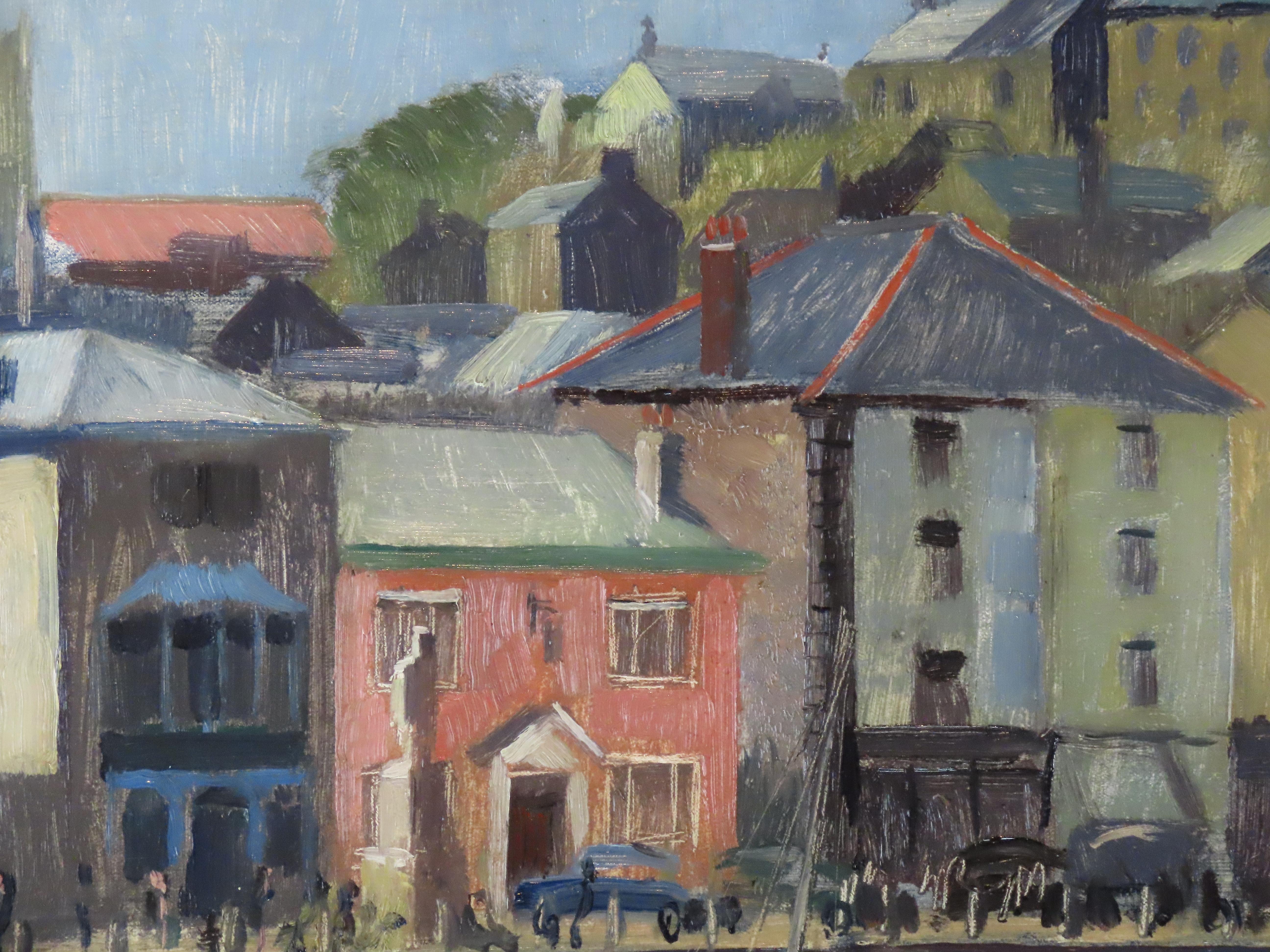 Huile originale sur toile, Leslie Hall Woollatt. 