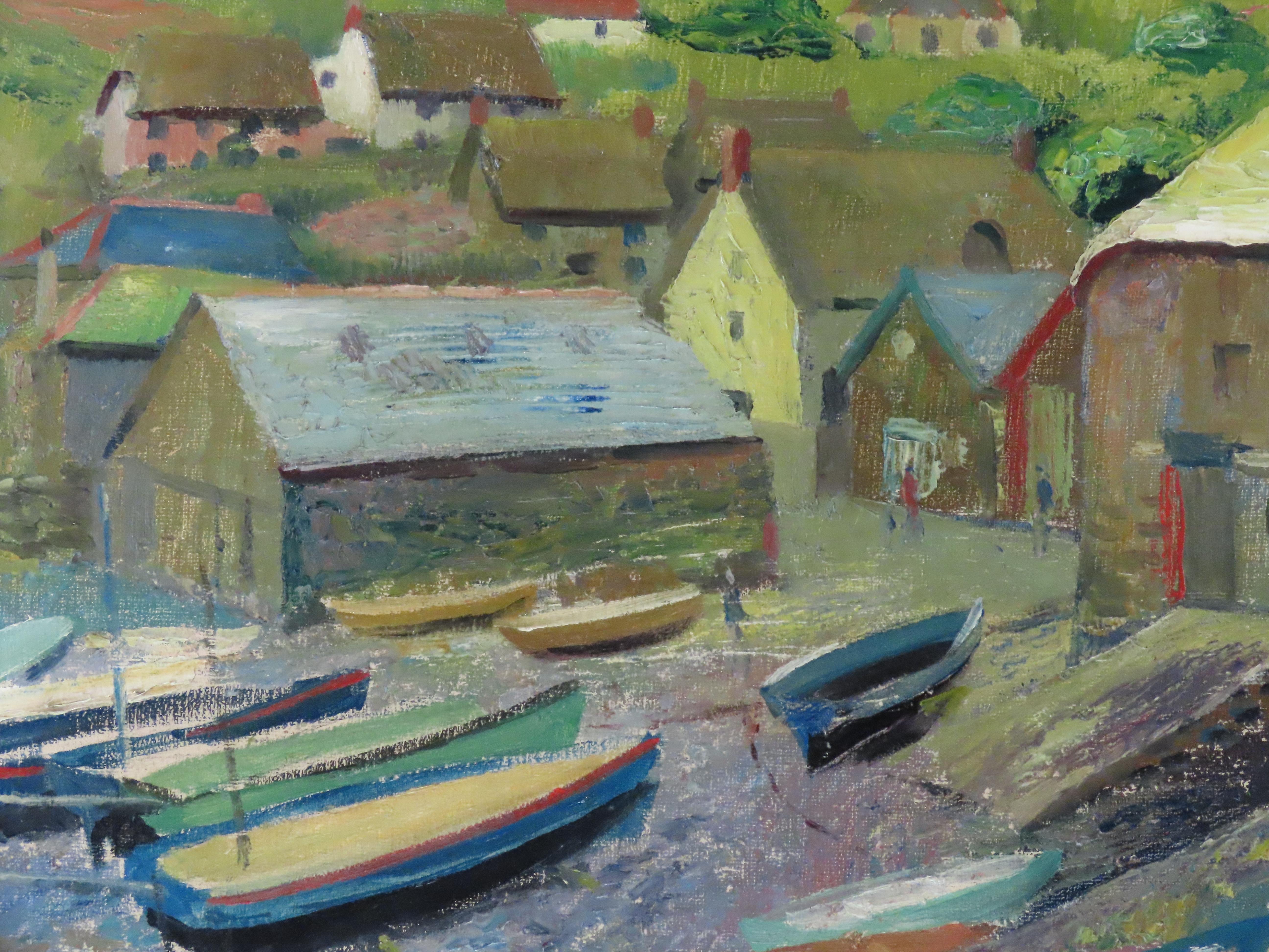 Leslie Hall Woollatt, 1905 - 1974.
A painter and sculptor who studied at the Nottingham School of Artists. He exhibited at the Royal Academy, Royal Institute and Nottingham Society of Artists. Provenance: from a large collection by the artist.

Oil