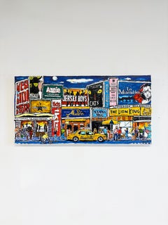 Pop Art contemporain "Lights on Broadway" (Lumières sur Broadway)