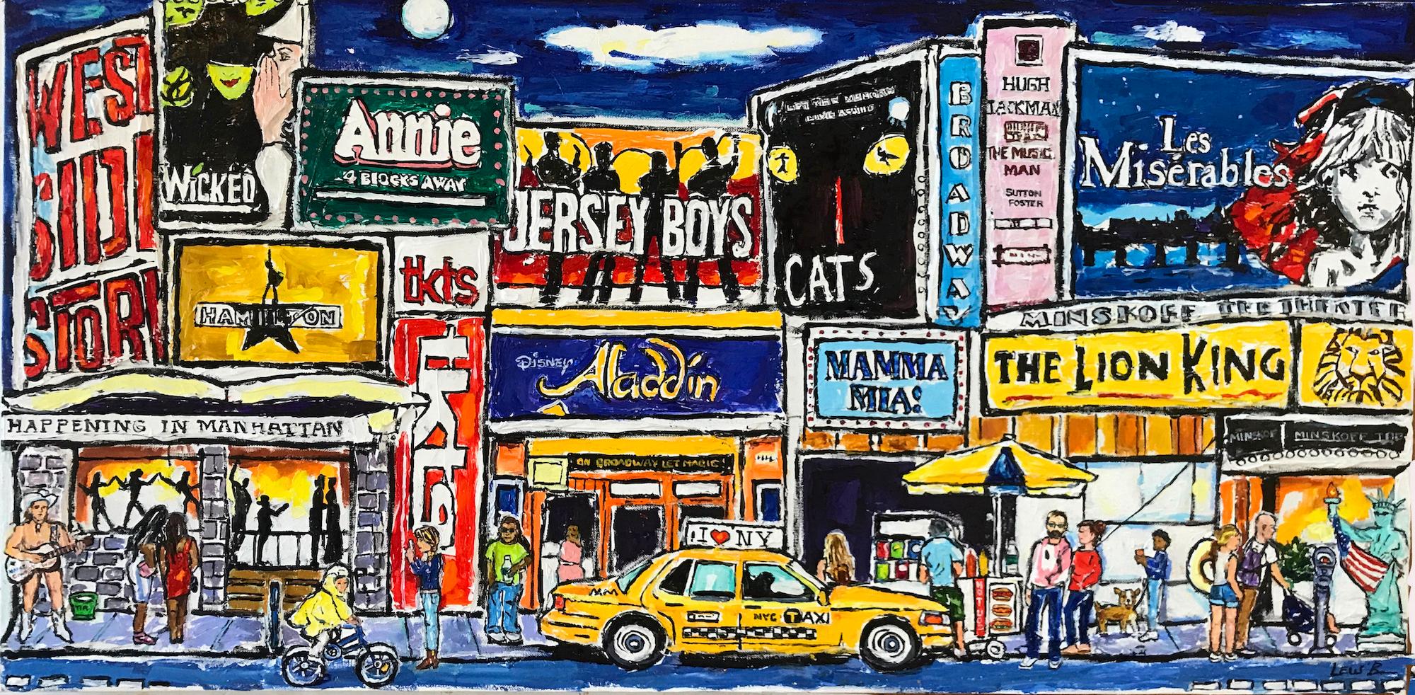 Contemporary Pop Art 'Lights on Broadway'