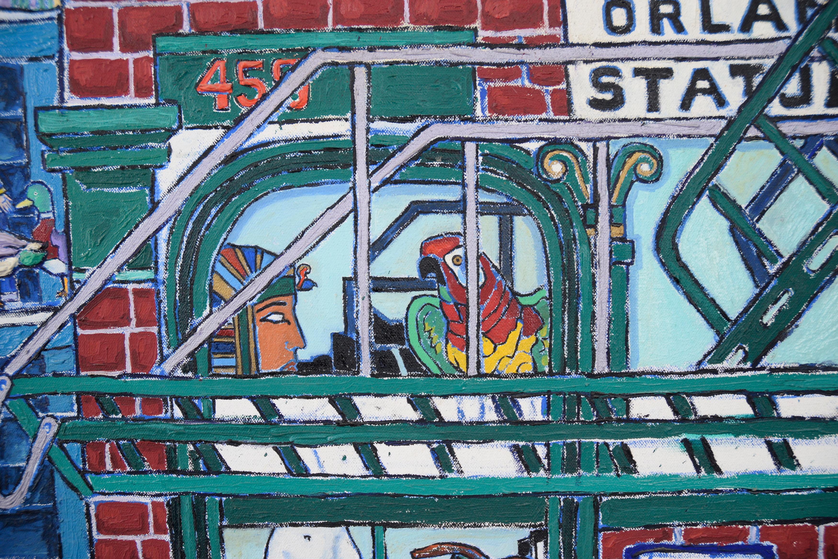 Grande peinture à l'huile du Chicago Trade Show « Makers of Original New Art » 2