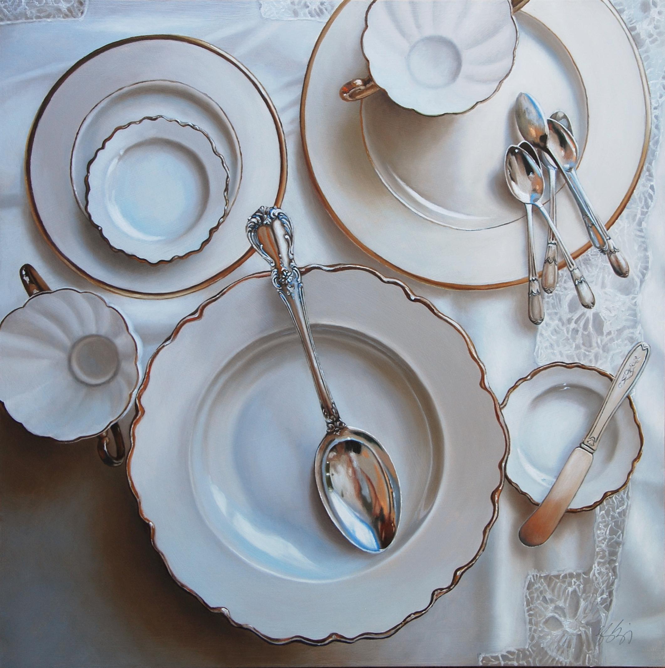 Bless Your Heart - Painting by Leslie Lewis Sigler