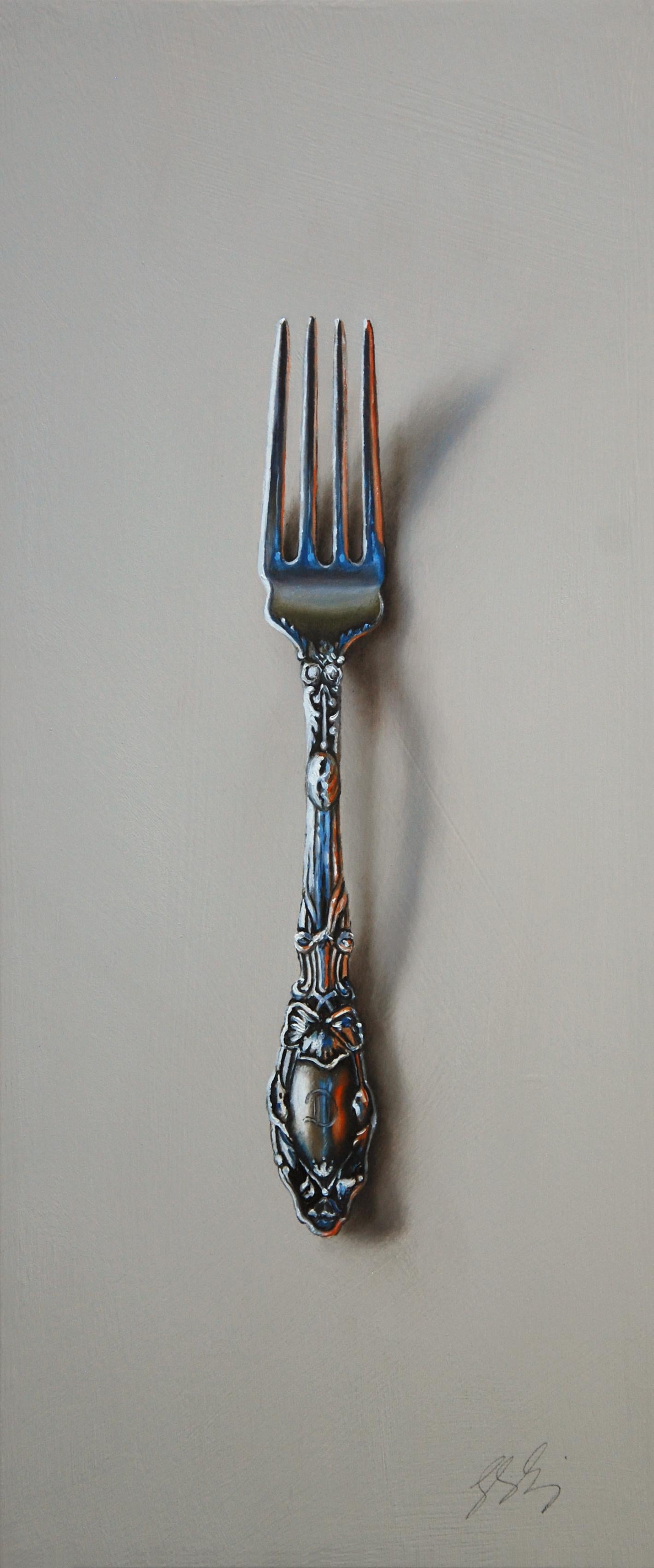 Silver Fork #89, The Loon - Painting by Leslie Lewis Sigler