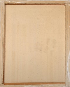 Rainbow Field, Abstract Expressionist Oil Painting by Leslie Logar 1977