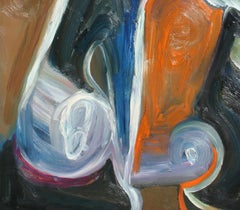 Expressionniste abstrait du milieu du siècle dernier - Abstrait vertical n°1