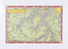 A Map of the Colne Valley Cloth District, West Yorkshire by Max Gill
