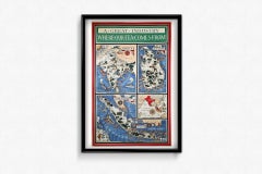 MacDonald Gill's 1937 original map, titled A Great Industry Where Our Tea Comes