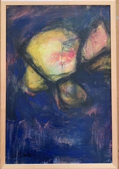 "Ultramarine" oil & wax on board 24" x 16" framed by Lesley