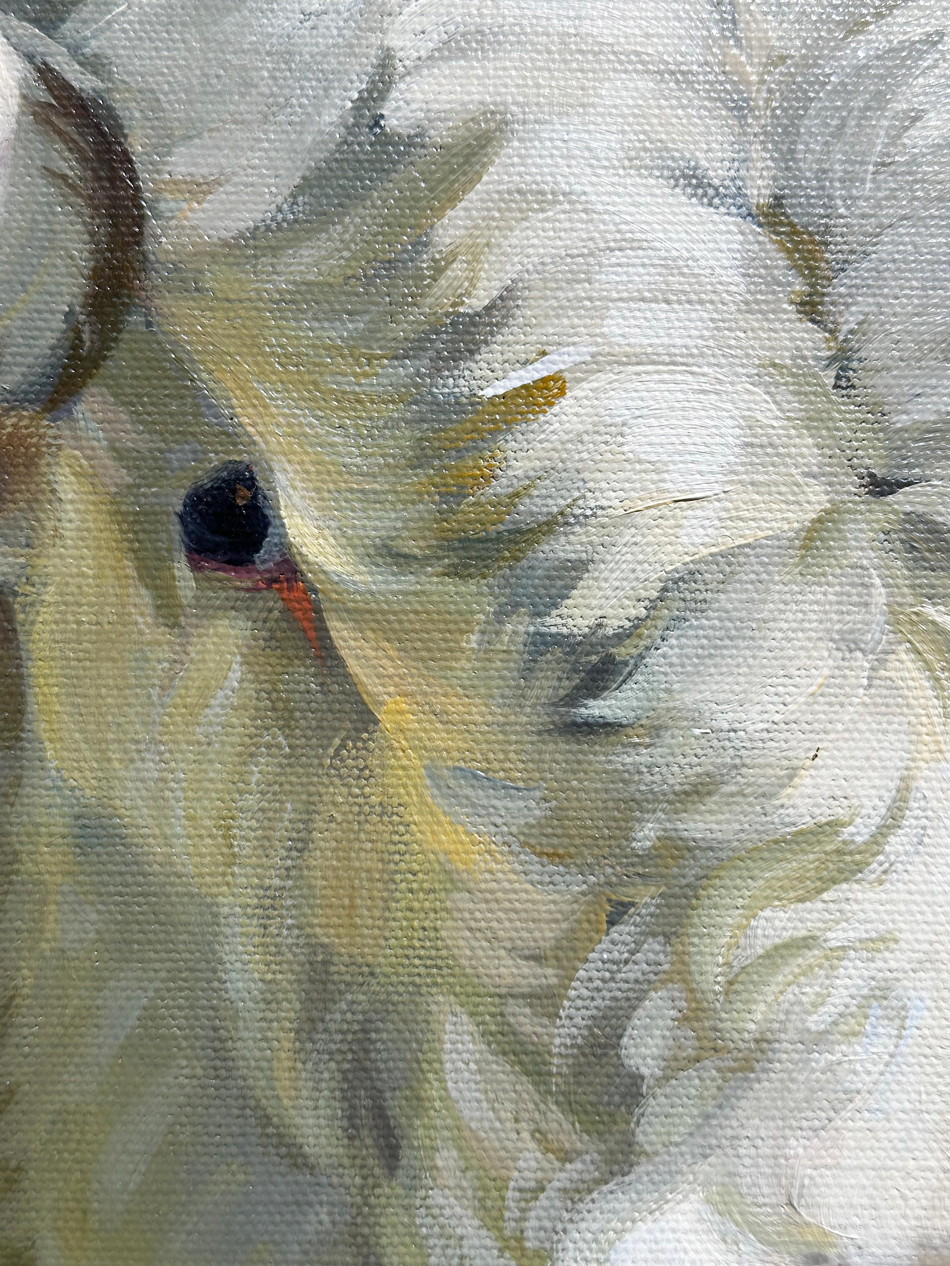 Leslie Peck, « French White », 30x40, peinture à l'huile de paysage de ferme et de vache  en vente 7
