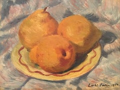 Leslie Porter Still Life with Pears Oil on Board