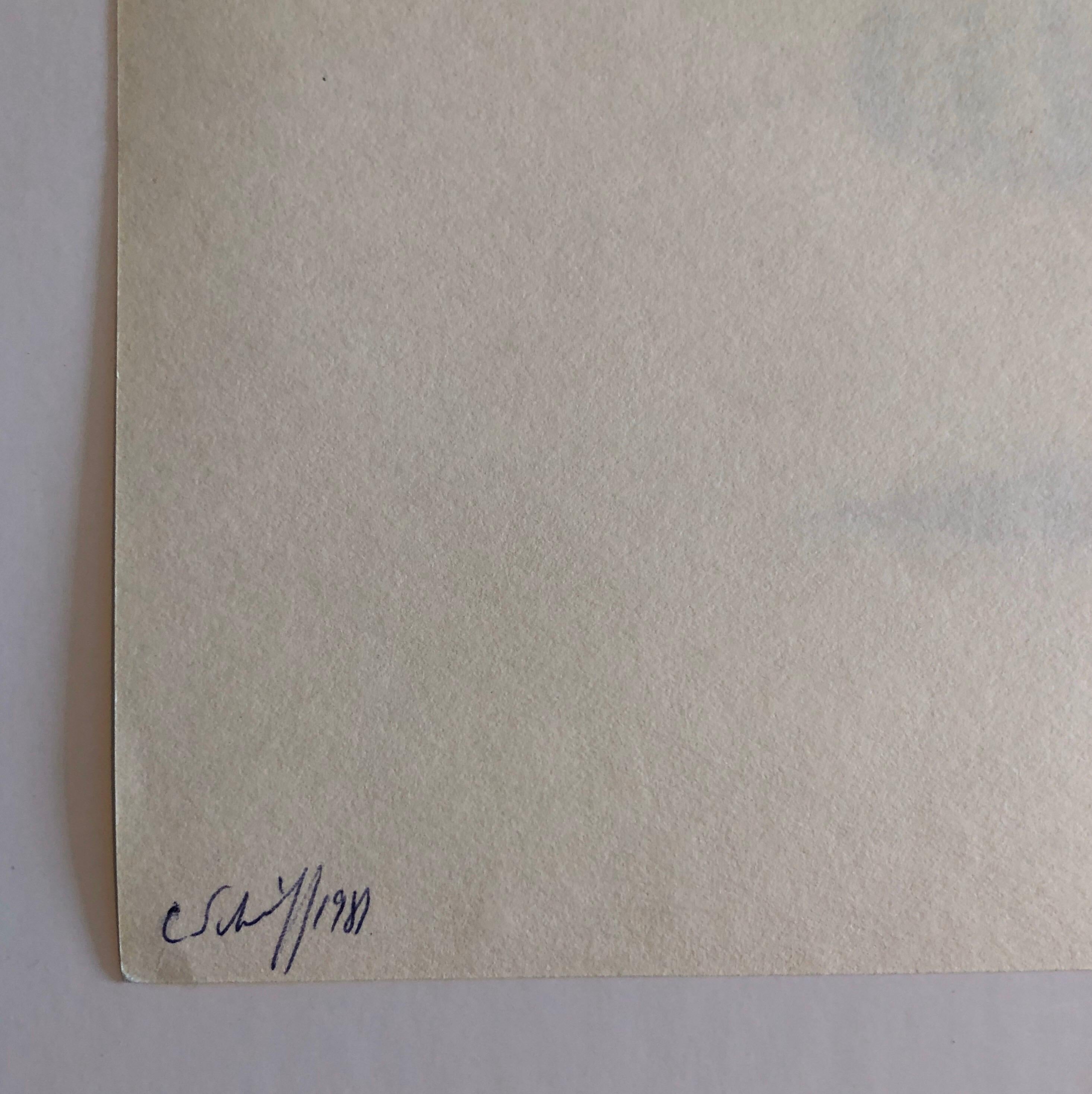 SEASONS (1981)
Il s'agit de l'impression unique listée ici (pas la pochette extérieure ou la feuille de titre). (pas le dossier extérieur ou la feuille de titre)
Titre : Le serpent-jouet. Celle-ci est signée à la main et datée au verso.
Seasons