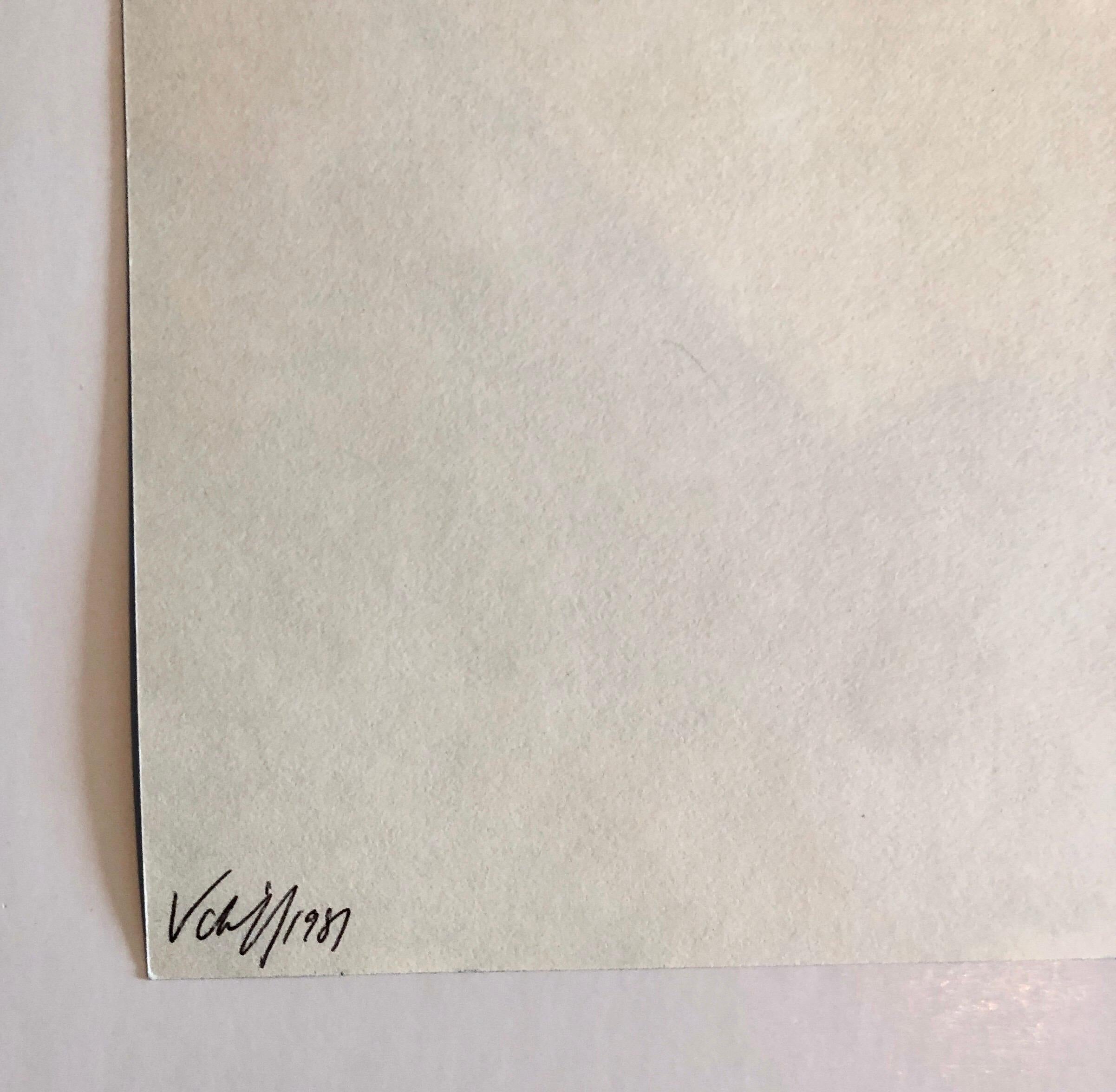 SEASONS (1981)
Il s'agit de l'impression unique listée ici (pas la pochette extérieure ou la feuille de titre). (pas le dossier extérieur ou la feuille de titre)
Titre : Beachball. Celle-ci est signée à la main et datée au verso.
Seasons explore les