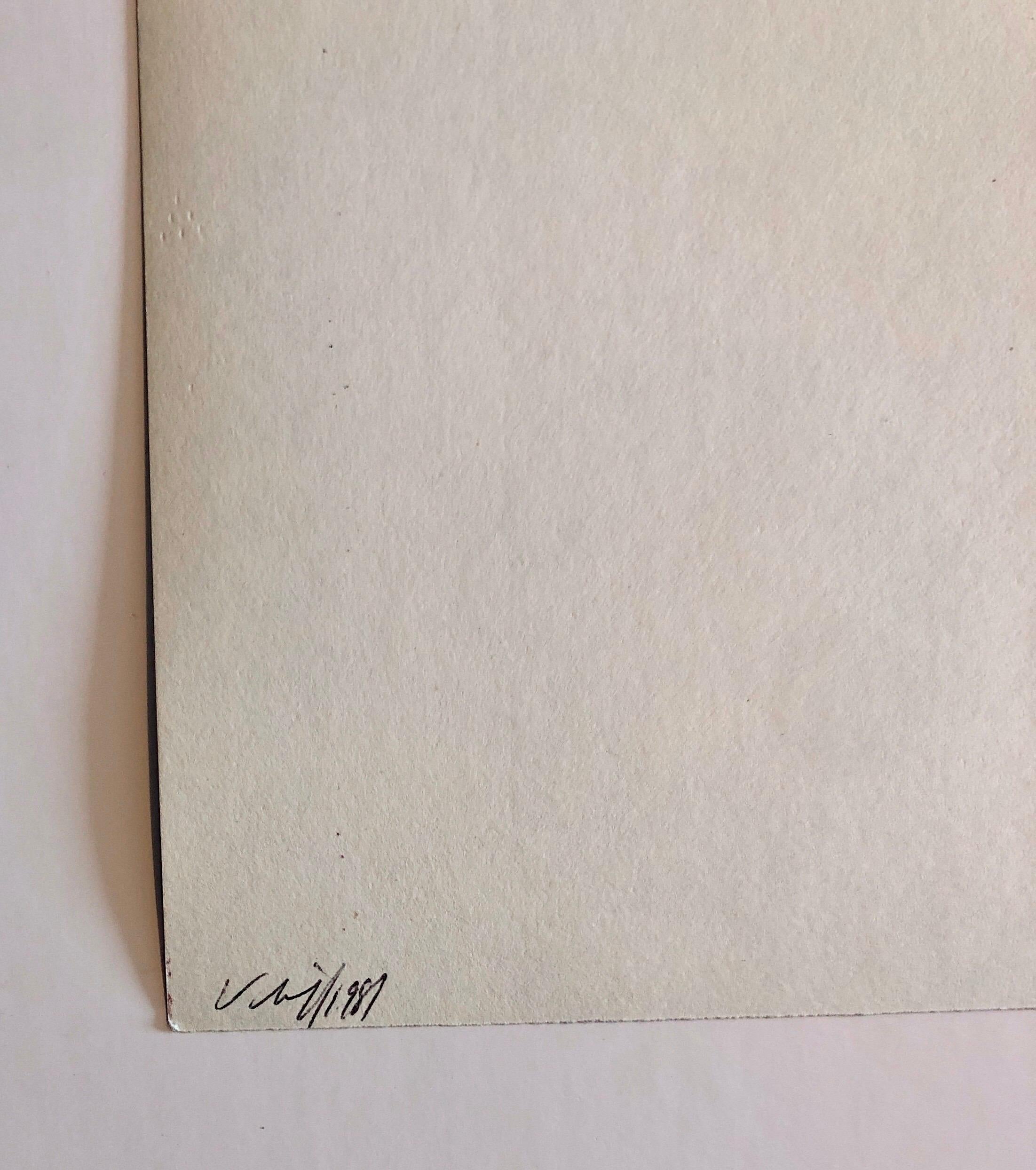 SEASONS (1981)
Il s'agit de l'impression unique listée ici (pas la pochette extérieure ou la feuille de titre). (pas le dossier extérieur ou la feuille de titre)
Titre : Papillon. Celle-ci est signée à la main et datée au verso.
Seasons explore les