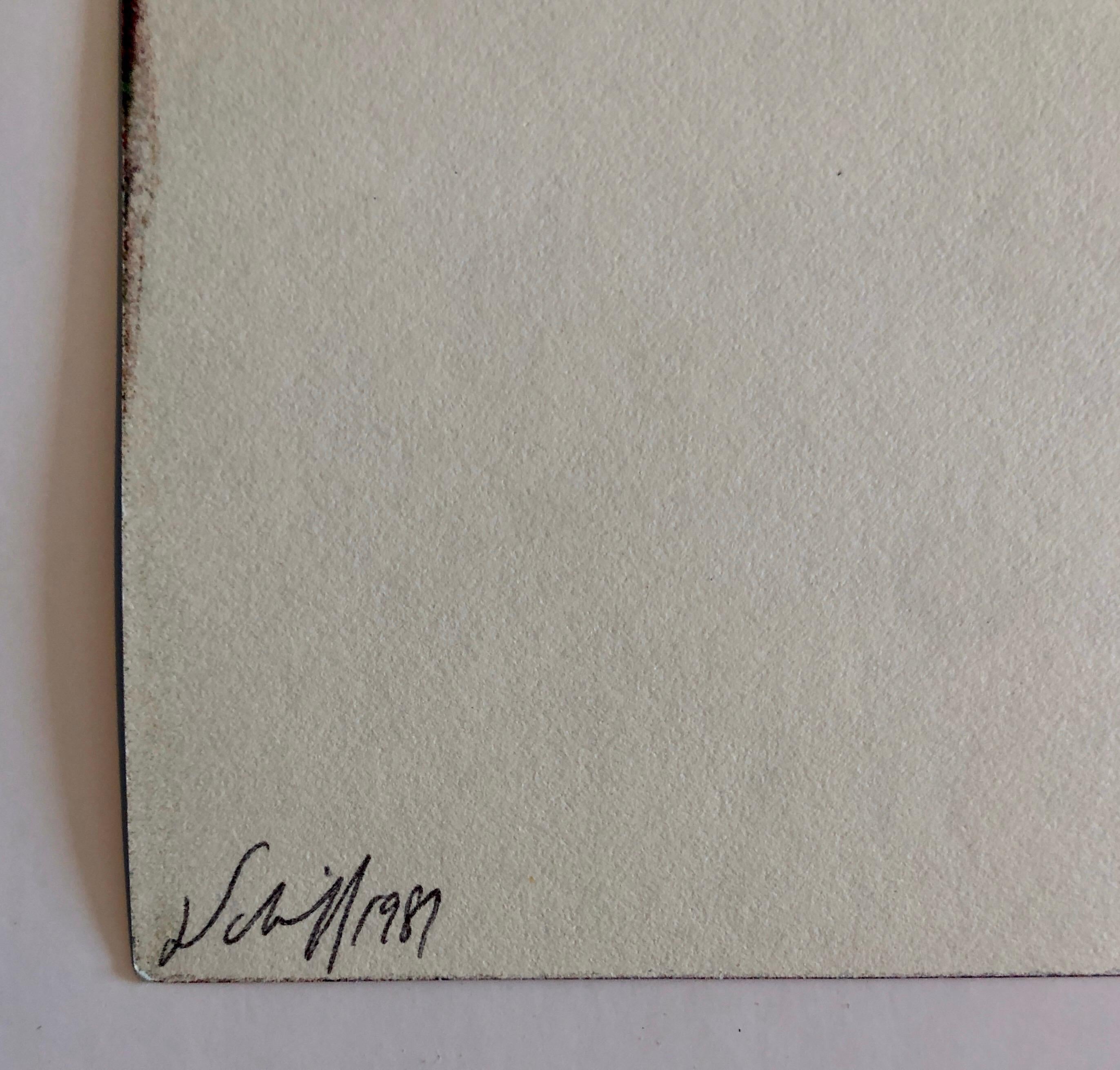 SEASONS (1981)
Il s'agit de l'impression unique listée ici (pas la pochette extérieure ou la feuille de titre). (pas le dossier extérieur ou la feuille de titre)
Titre : Oiseau (en vol). Celle-ci est signée à la main et datée au verso.
Seasons