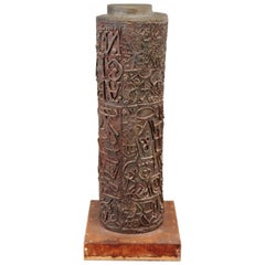 Leslie Thornton, Large Mixed Media Floor Sculpture, "History of Printing"
