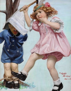 Children Playing Indians, Liberty Magazine Cover