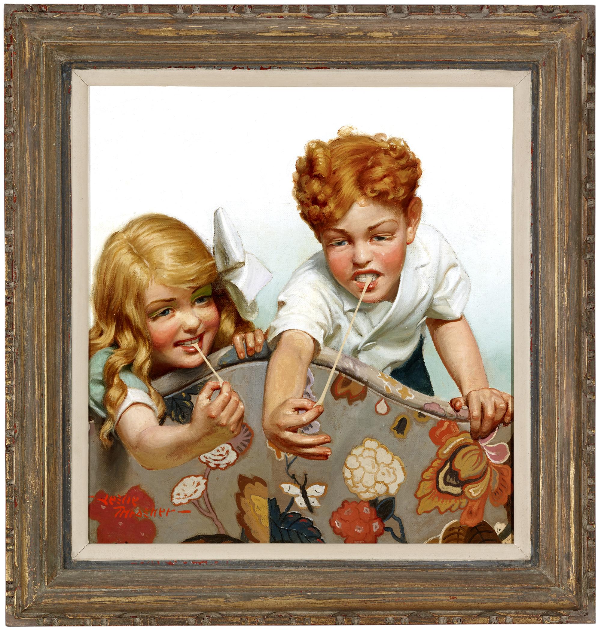Gum Kids - Painting by Leslie Thrasher