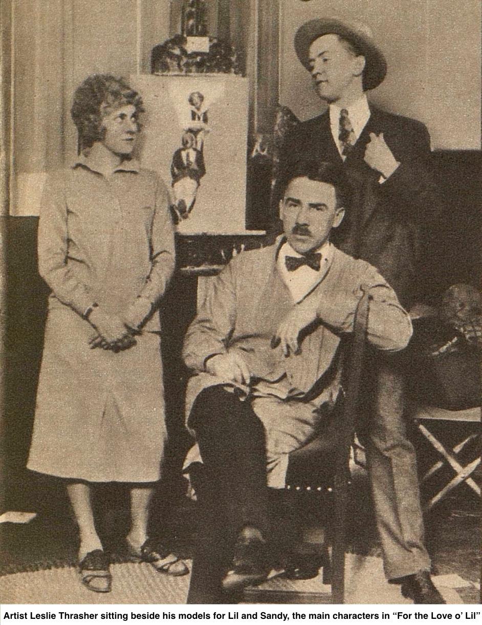 Portada original de la revista Liberty, publicada el 18 de septiembre de 1926.

Lil recibe una inesperada entrega de flores en casa de los Morse, mientras una celosa Sandy frunce el ceño alarmada y desaprobadora. Lil ignora a Sandy mientras