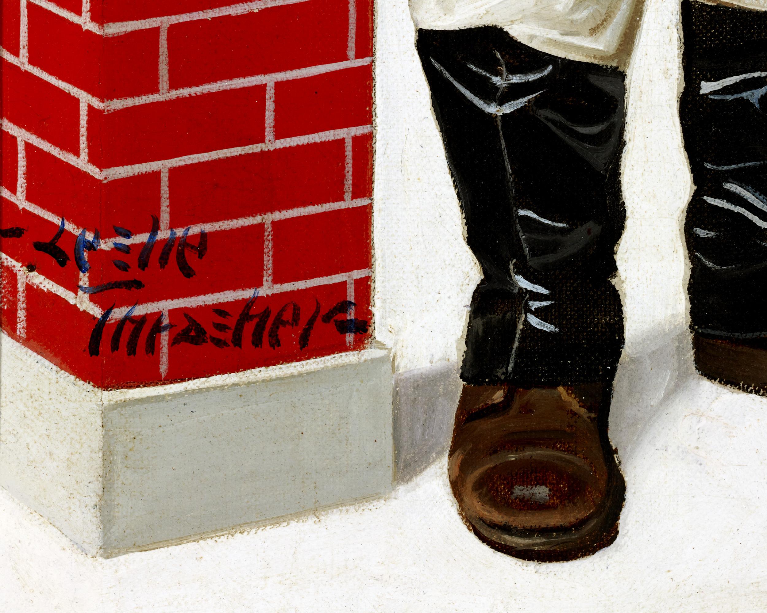 Babbo Natale - Painting Altro stile artistico di Leslie Thrasher