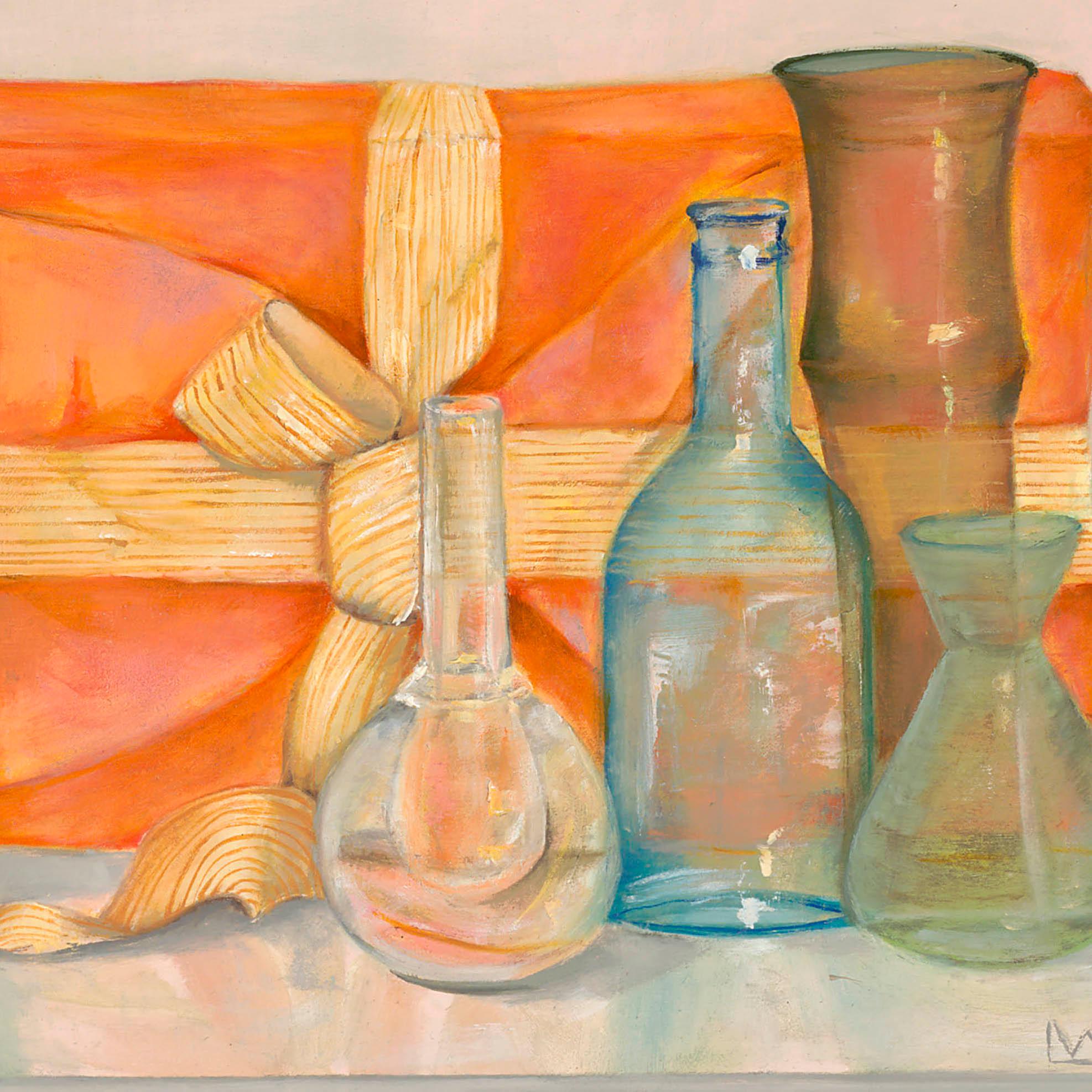 This is a one of a kind original painting by southern California artist, Leslie Winokur. Its dimensions are 11