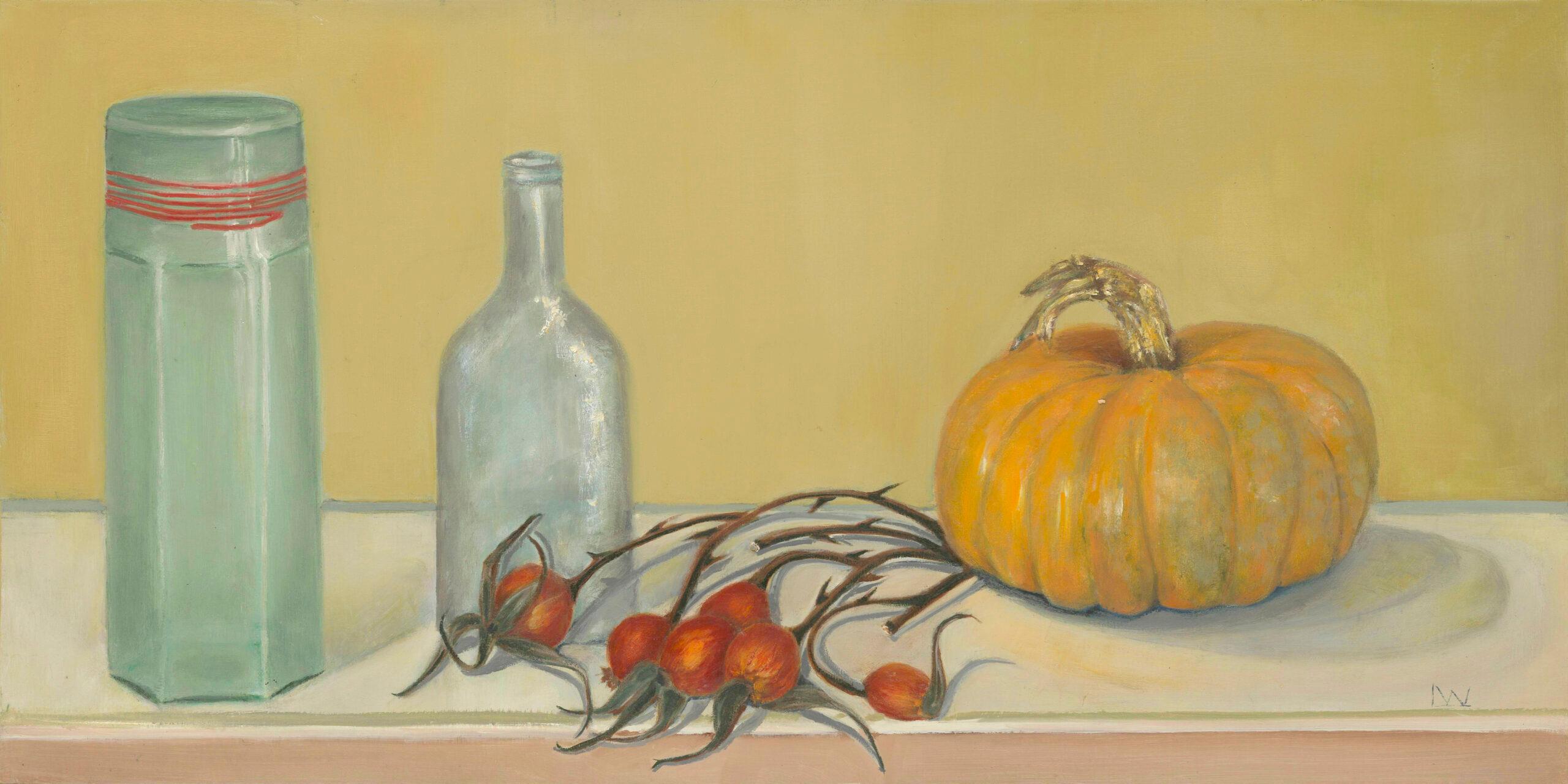 Leslie Winokur Interior Painting - Realistic Still Life Painting, "Seemingly Ordinary #11" 2022