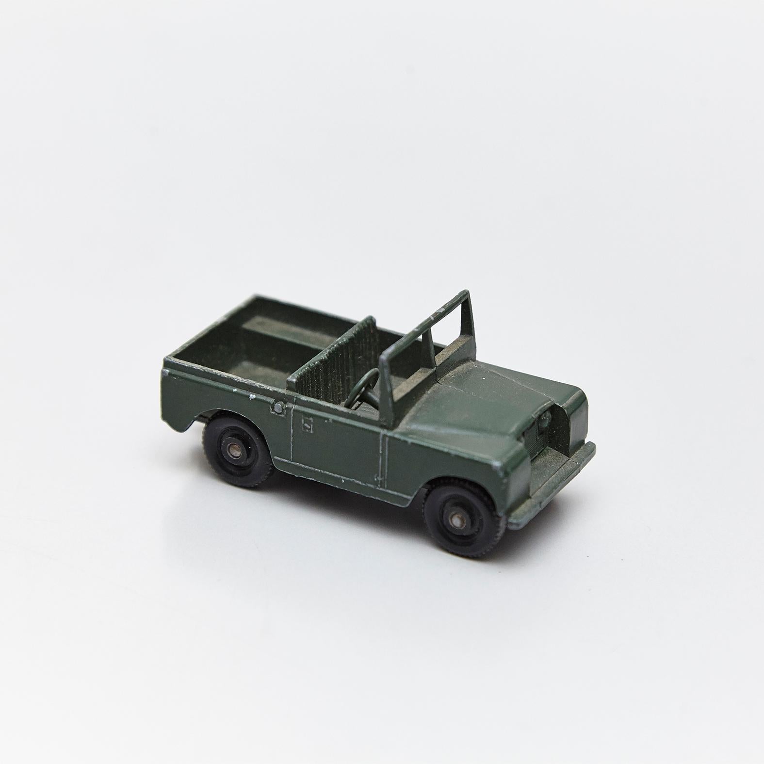 British Lesney Matchboxes Series Antique Metal Toy Cars Green Military, Free Shipping