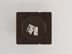 LESS Coffee Table in American Walnut Wood - 47.2 W x 43.3 D x 15.4 H in