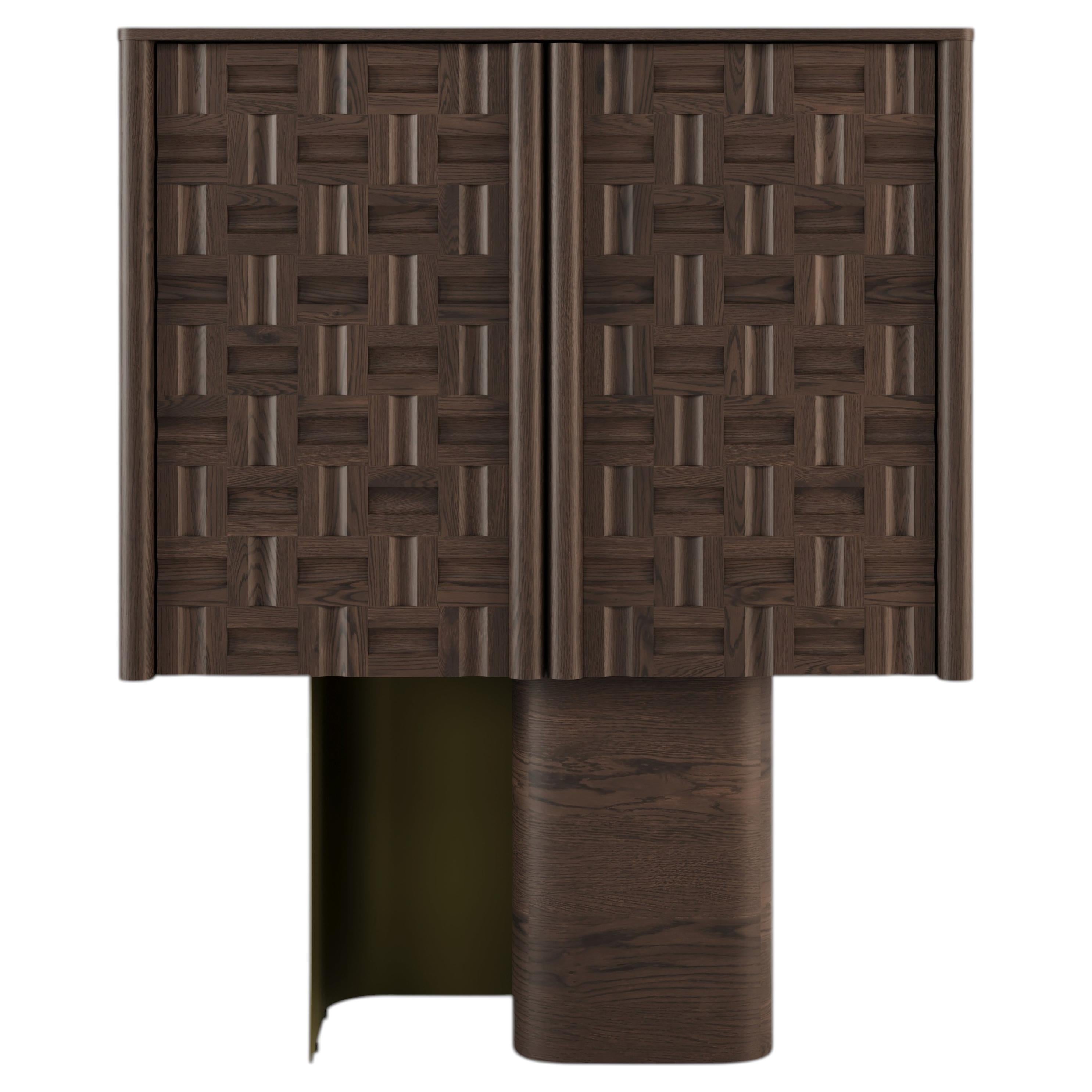 LESS Dry Bar Cabinet in American Walnut Wood