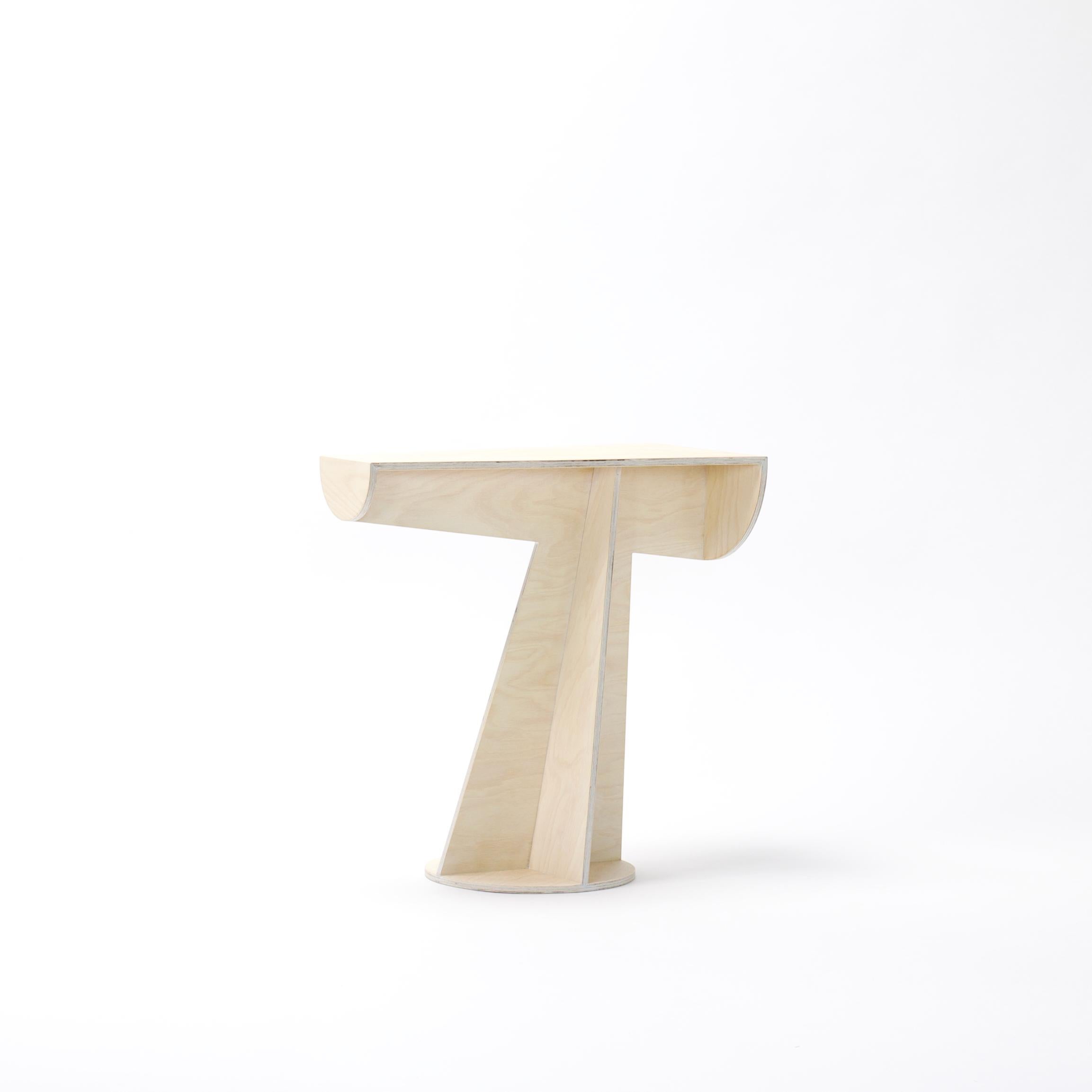 Less Side Table by Studio Yolk
Dimensions: W 24 x D 48 x H 48 cm
Materials: Plywood

