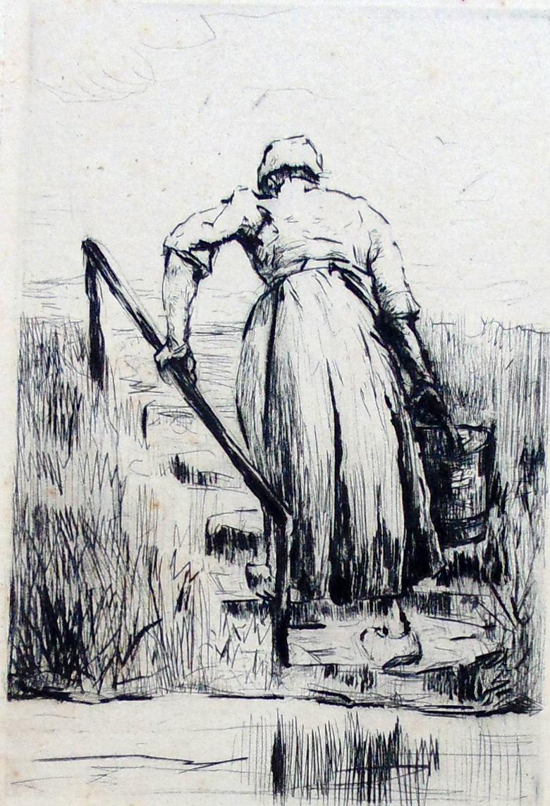 Dutch Themes - 7 Etchings German Impressionism For Sale 2