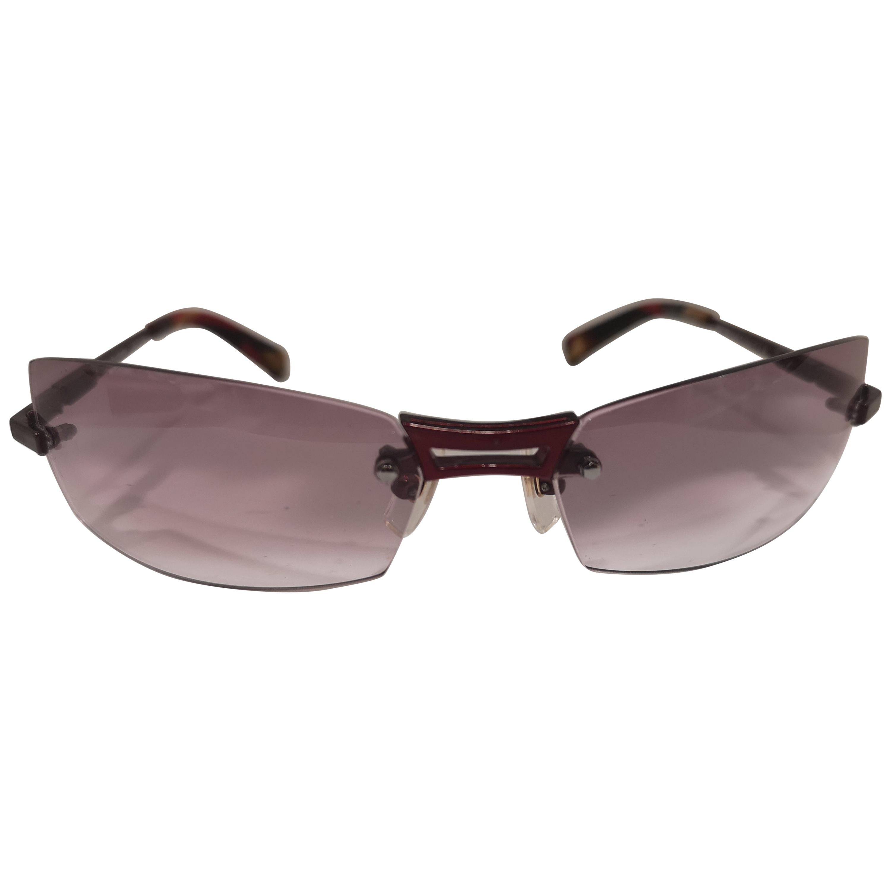 Lessthanhuman puple lens red sunglasses