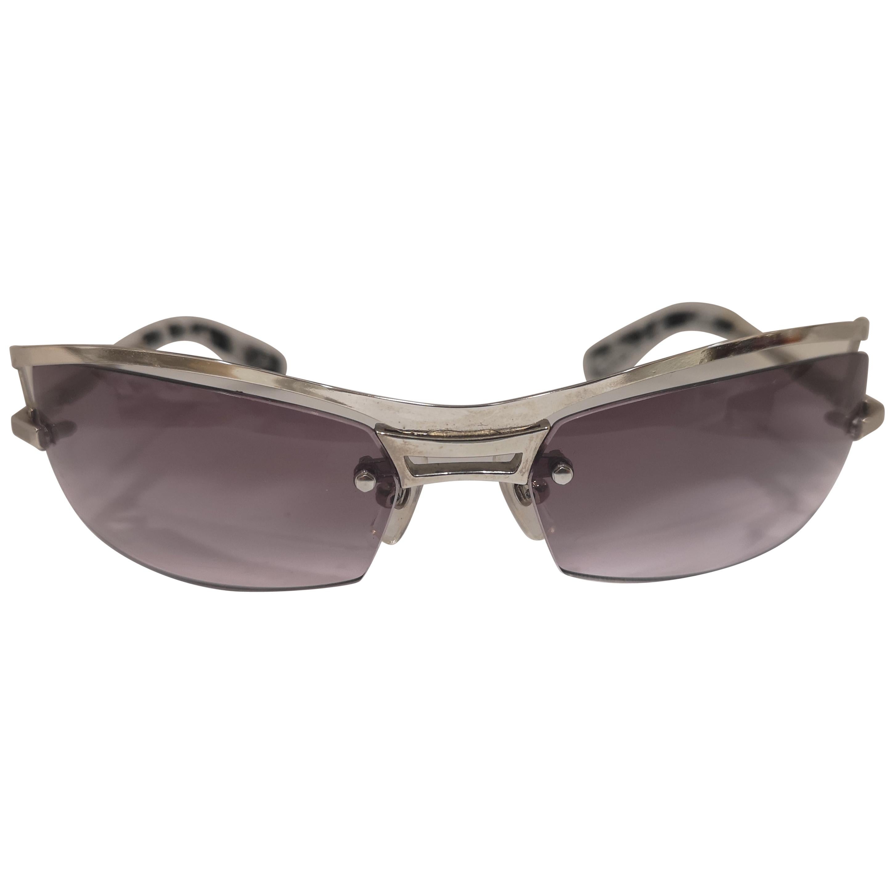 Lessthanhuman purple lens silver sunglasses