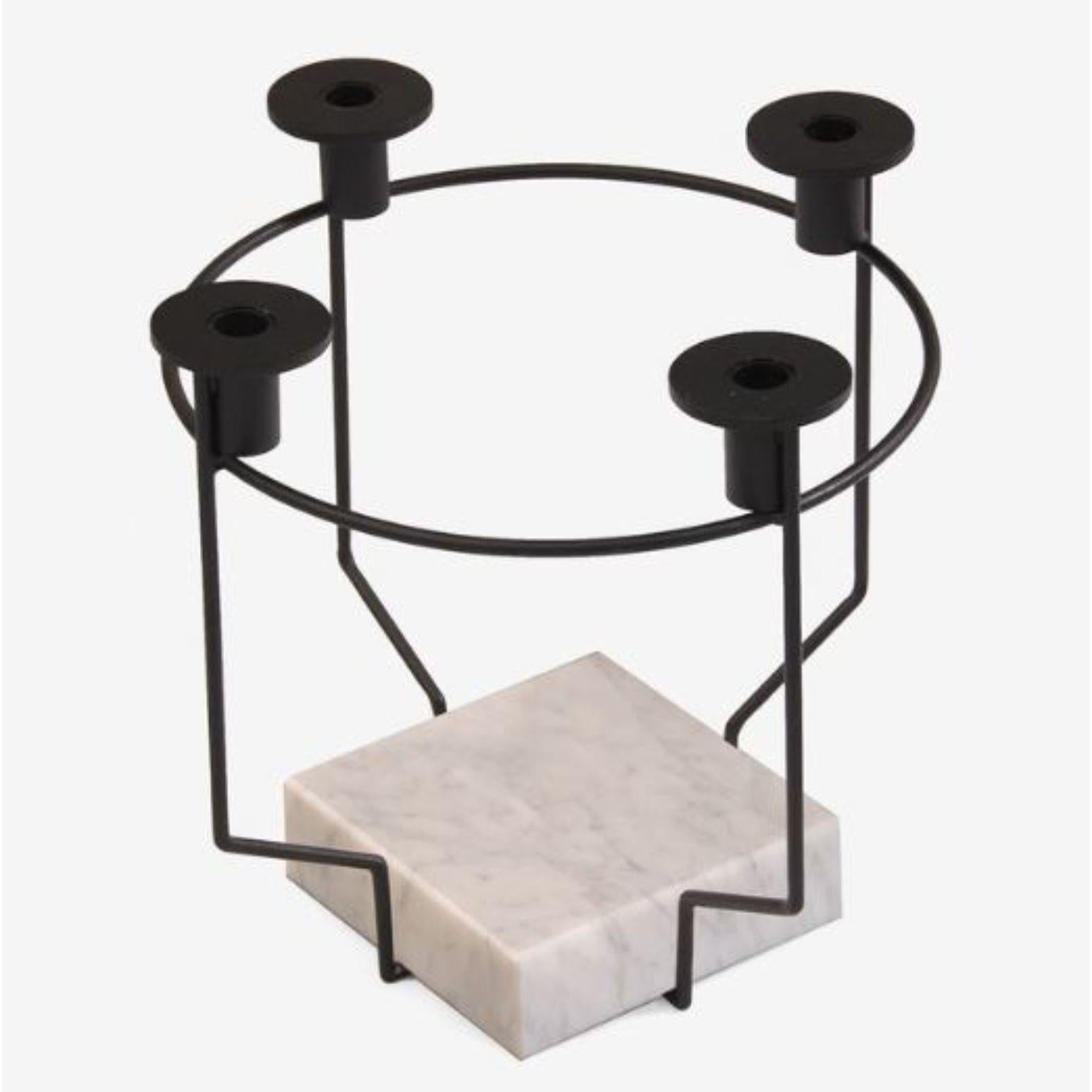 Lest candle holder by Radar
Design: Bastien Taillard
Materials: Metal, Carrara marble.
Dimensions: D 13.5 x W 18 x H 30.5 cm

Elegant, timeless, understated. The RADAR collection allows you to take a welcome break from the teeming world of