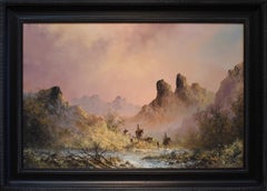 "RIVER VALLEY ROUNDUP" WESTERN, MOUNTAINS, CATTLE, HORSES, COWBOYS 1 OF HIS BEST