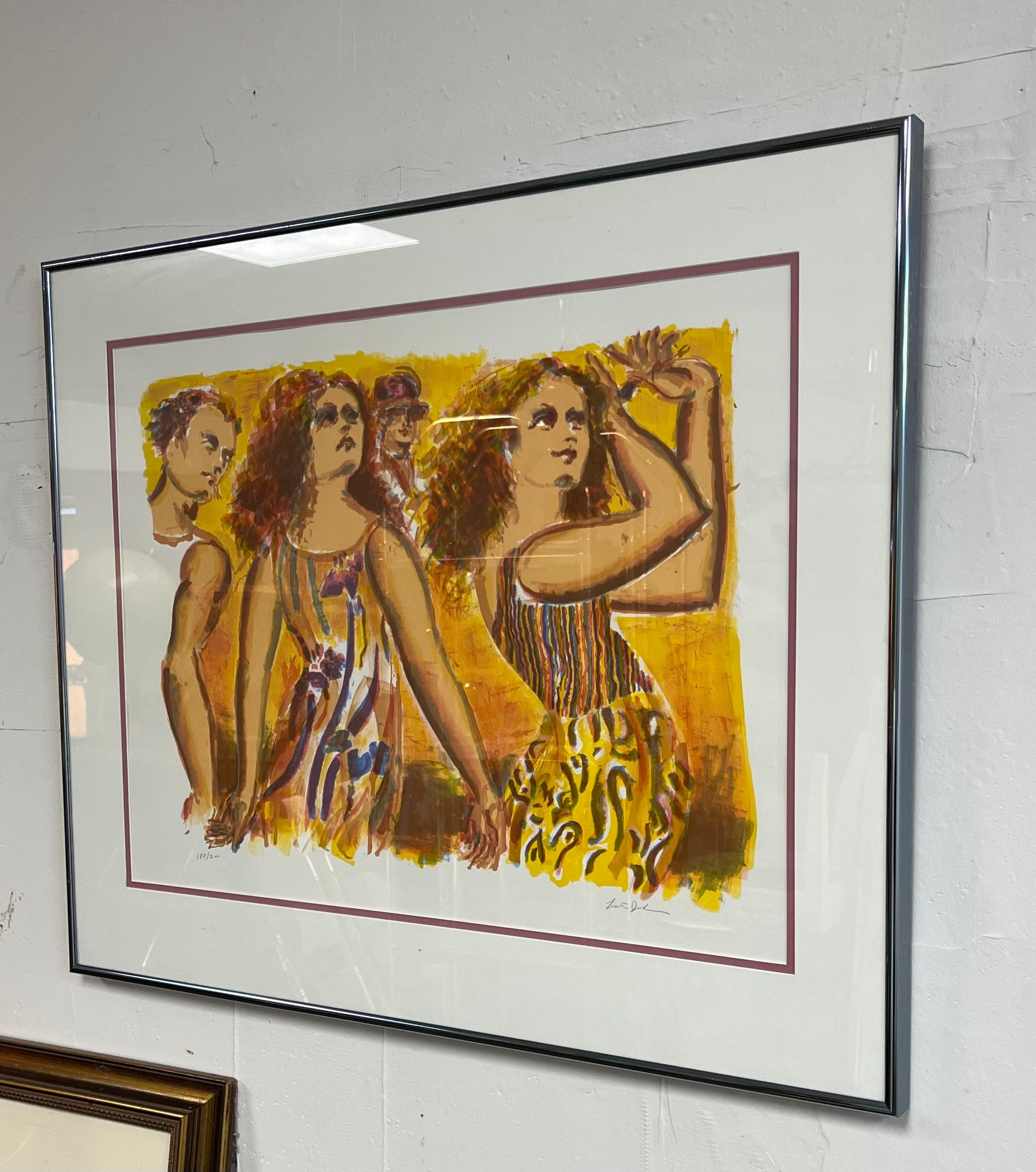 Lester Johnson Lithograph Signed Numbered In Good Condition For Sale In W Allenhurst, NJ