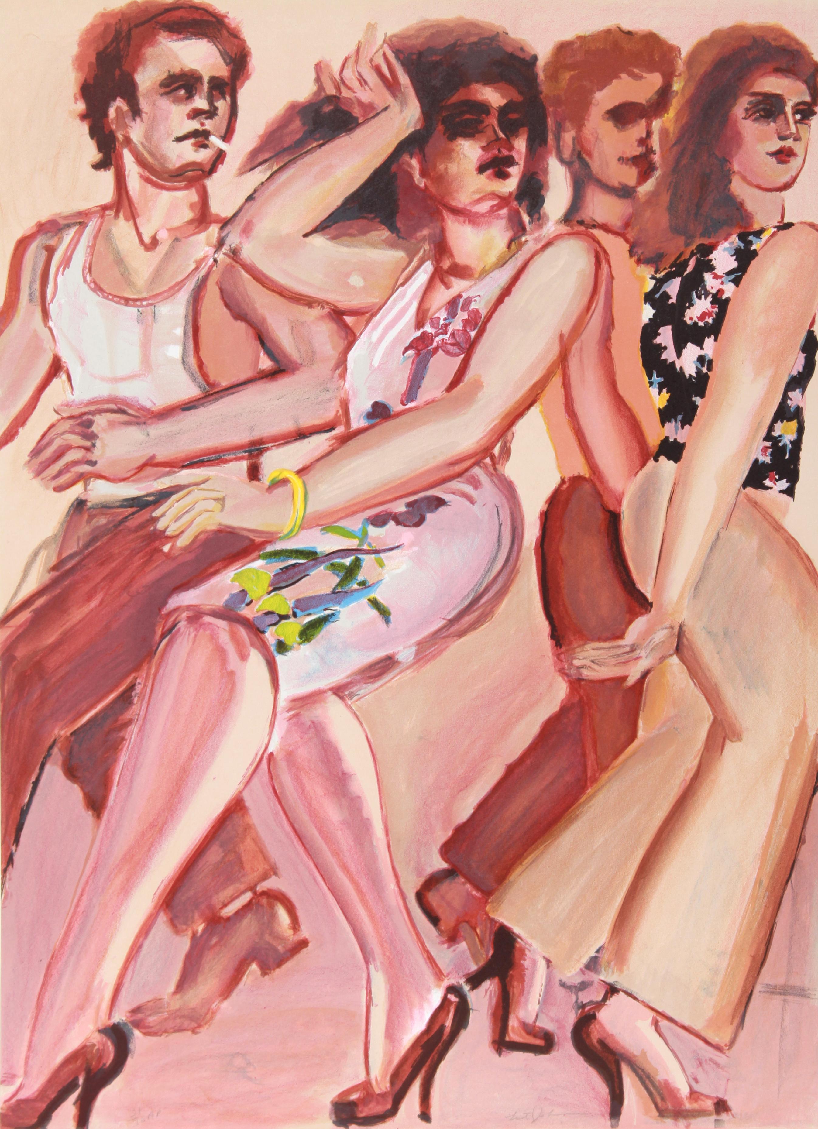 Artiste : Lester Johnson, américain (1919 - 2010)
Titre : New York Dancers (8)
Année : Circa 1980
Médium : Lithographie, signée et numérotée au crayon
Edition : 175
Taille du papier : 28.5 x 21 pouces