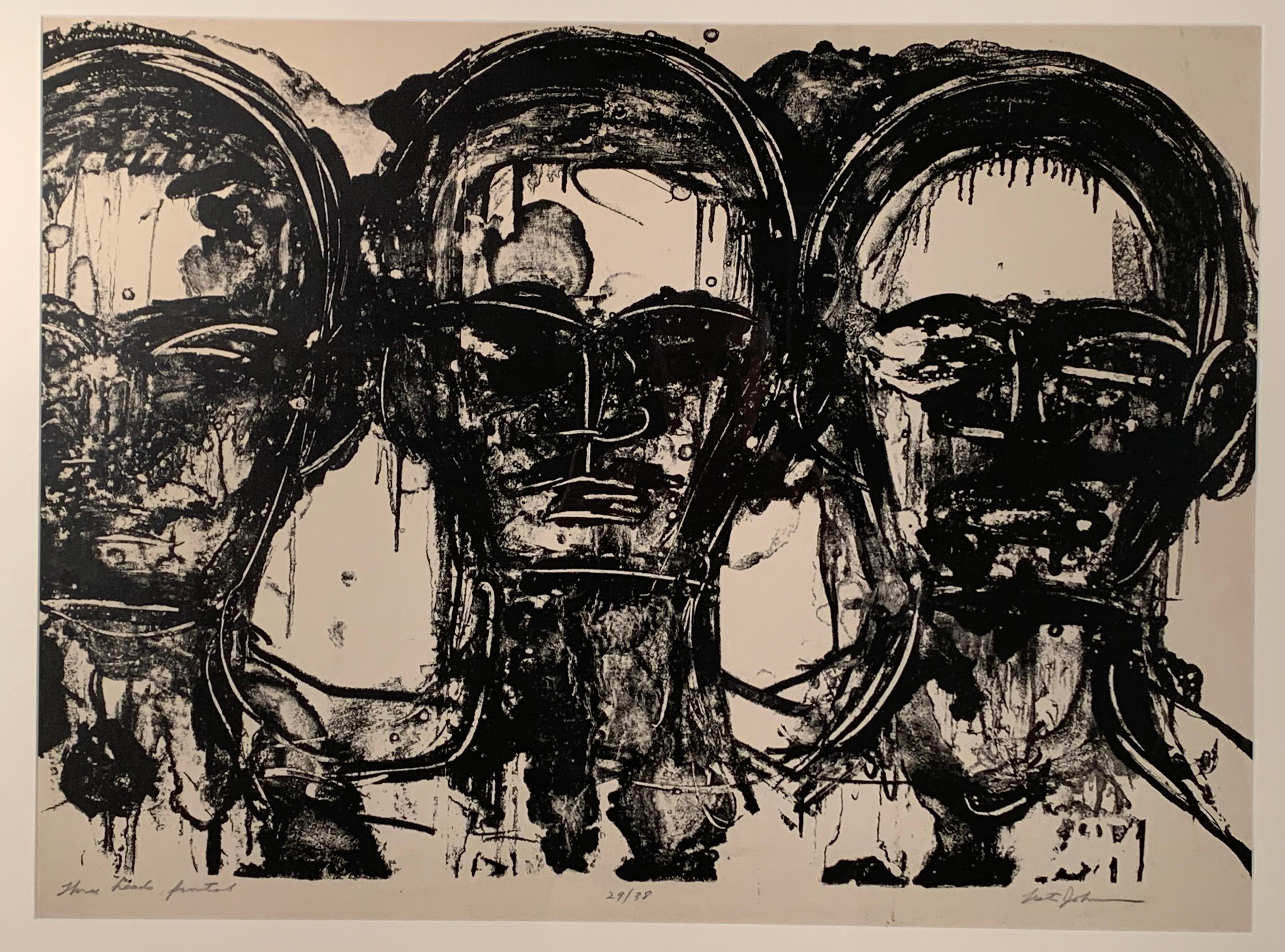 Lester Johnson - THREE HEADS - FRONTAL For Sale at 1stDibs